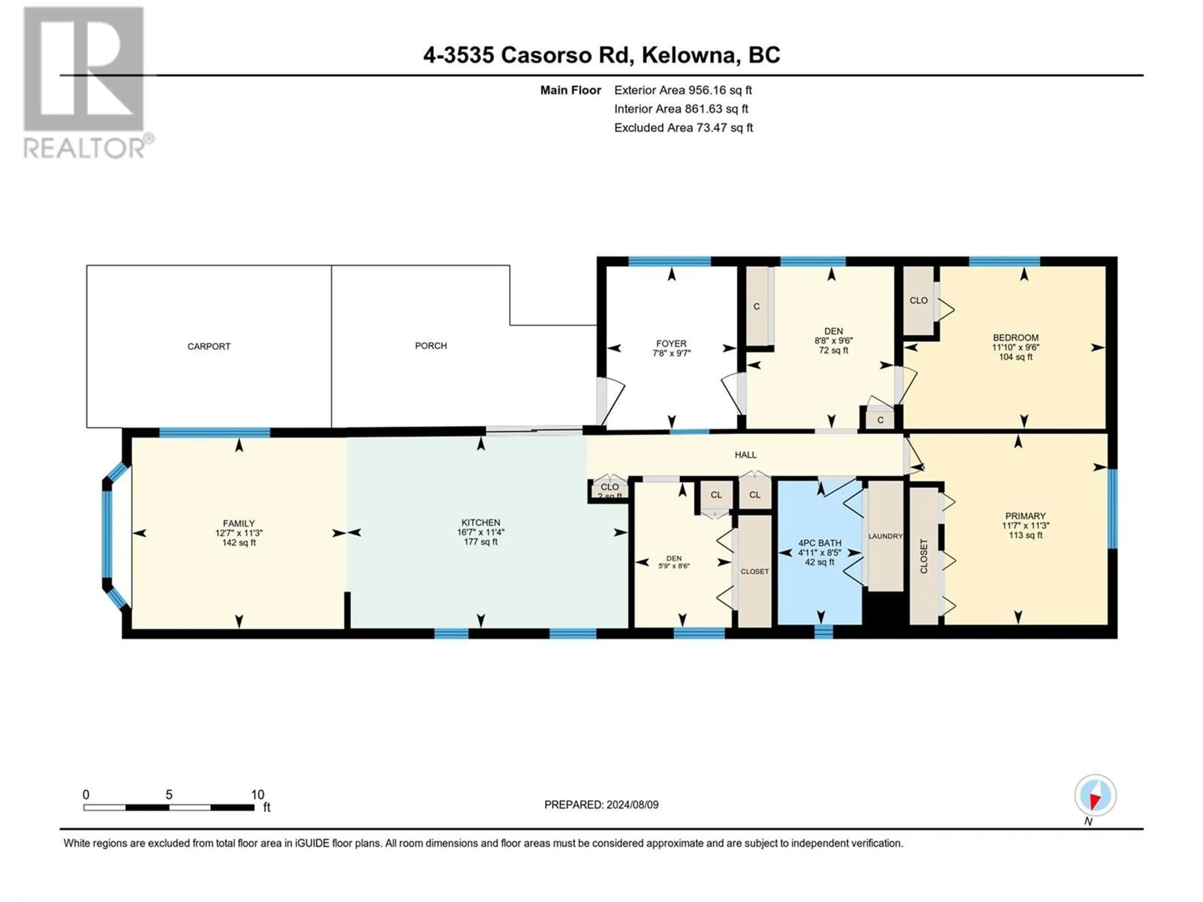 Floor plan for 3535 Casorso Road Unit# 4, Kelowna British Columbia V1W3E1