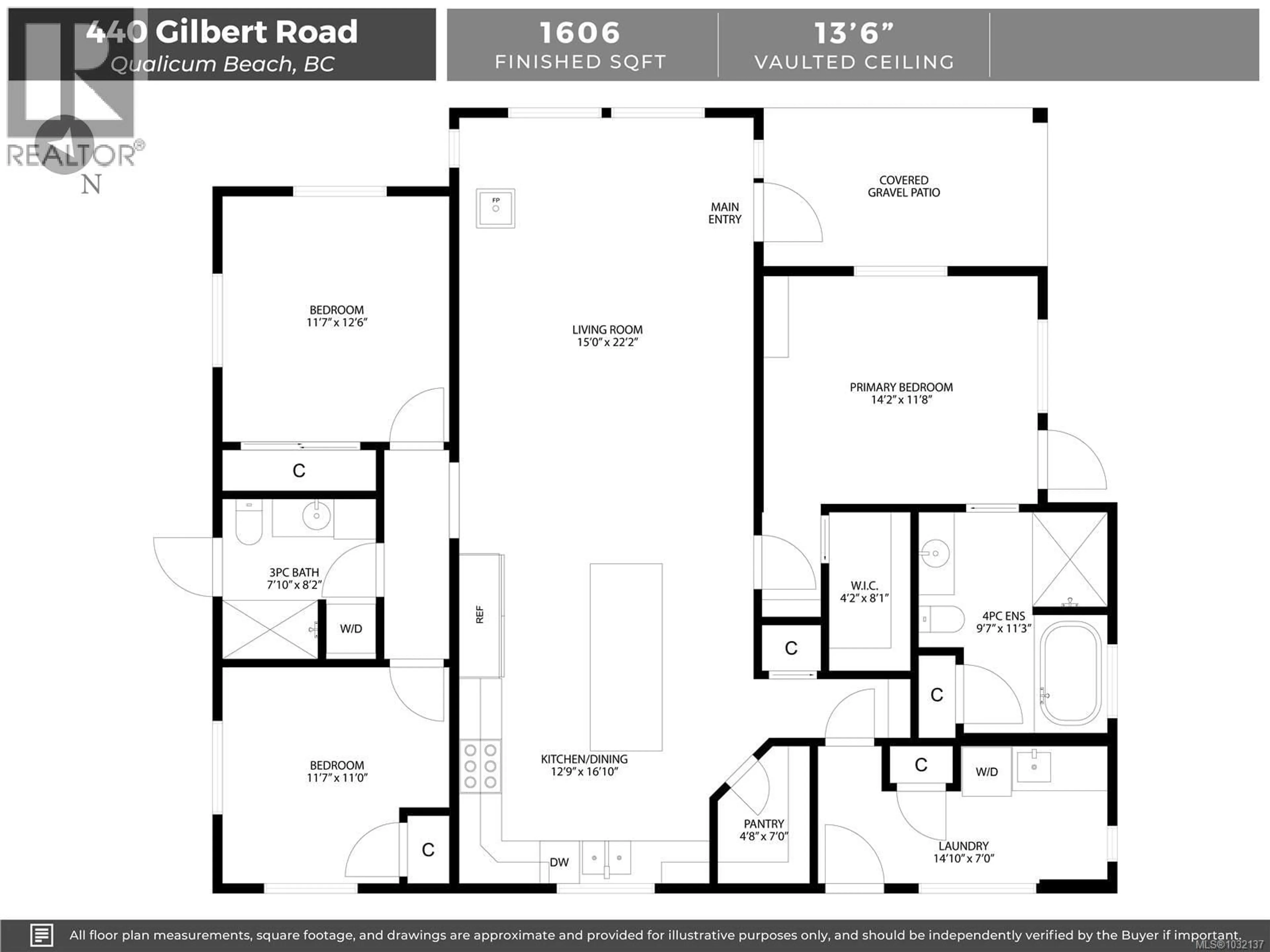 Floor plan for 440 GILBERT ROAD, Qualicum Beach British Columbia V9K1V2