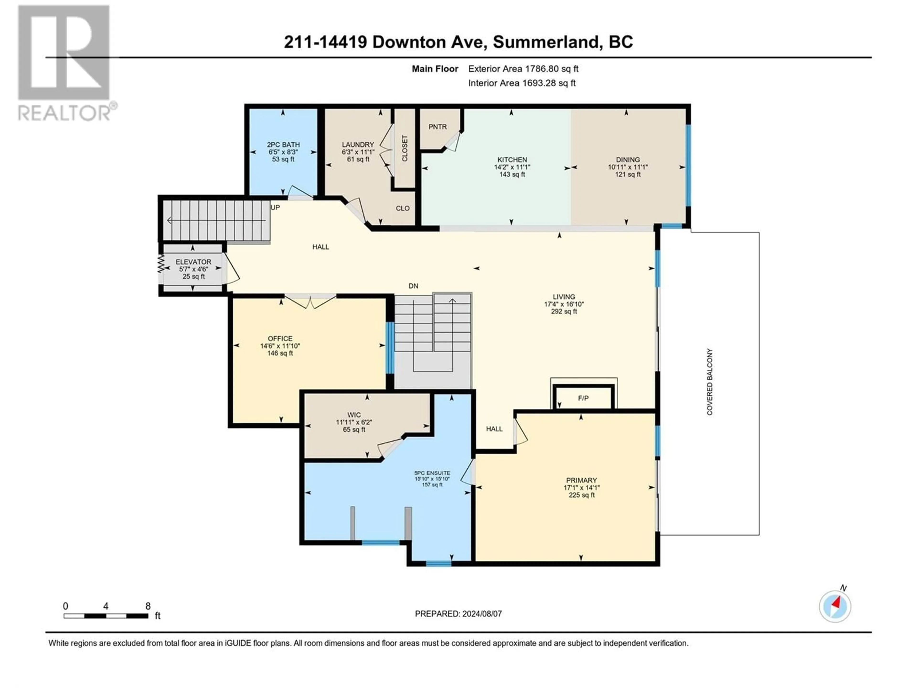 Floor plan for 211 - 14419 DOWNTON AVENUE, Summerland British Columbia V0H1Z1