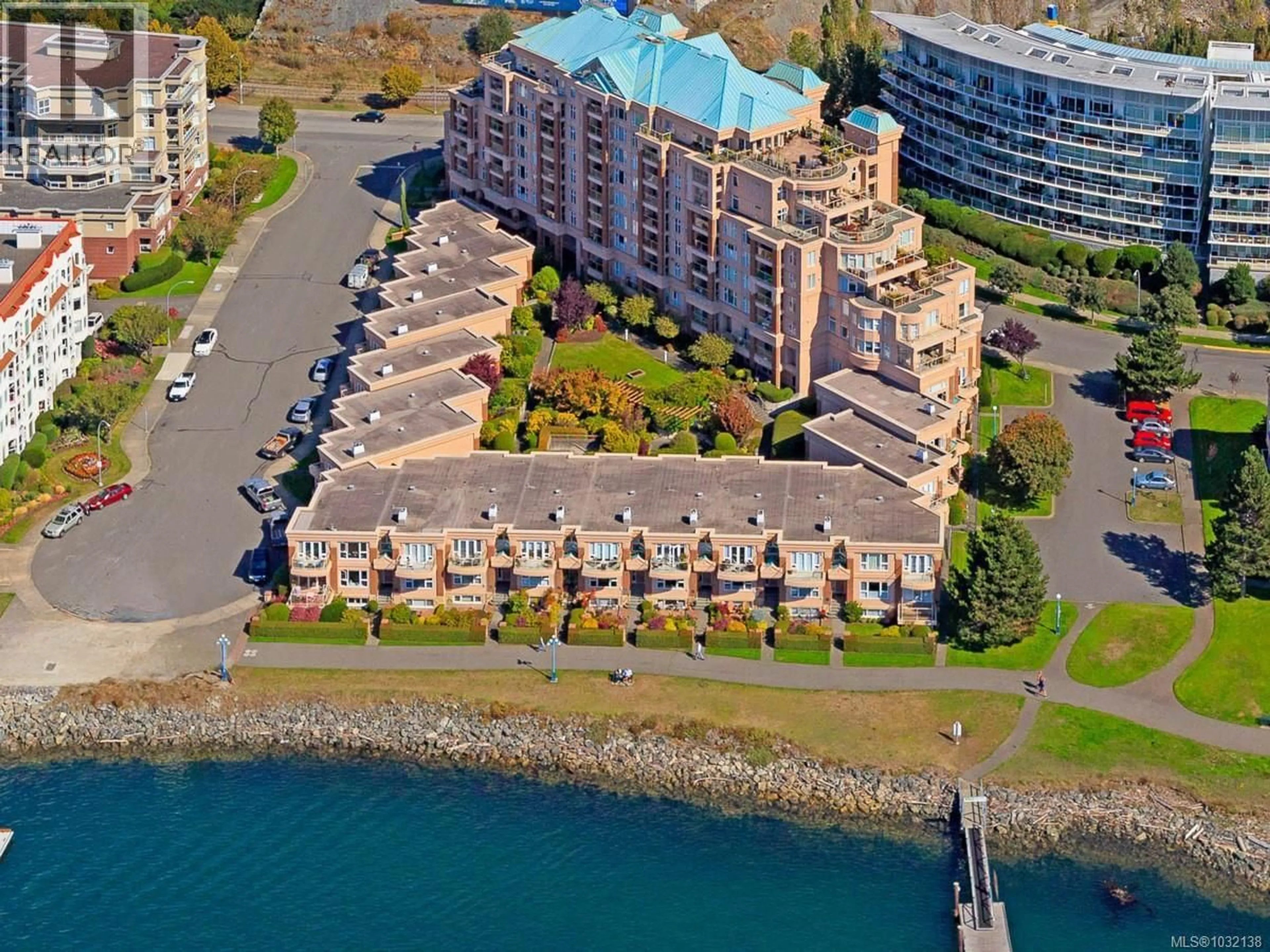 A pic from outside/outdoor area/front of a property/back of a property/a pic from drone, water/lake/river/ocean view for 501 - 75 SONGHEES ROAD, Victoria British Columbia V9A7M5