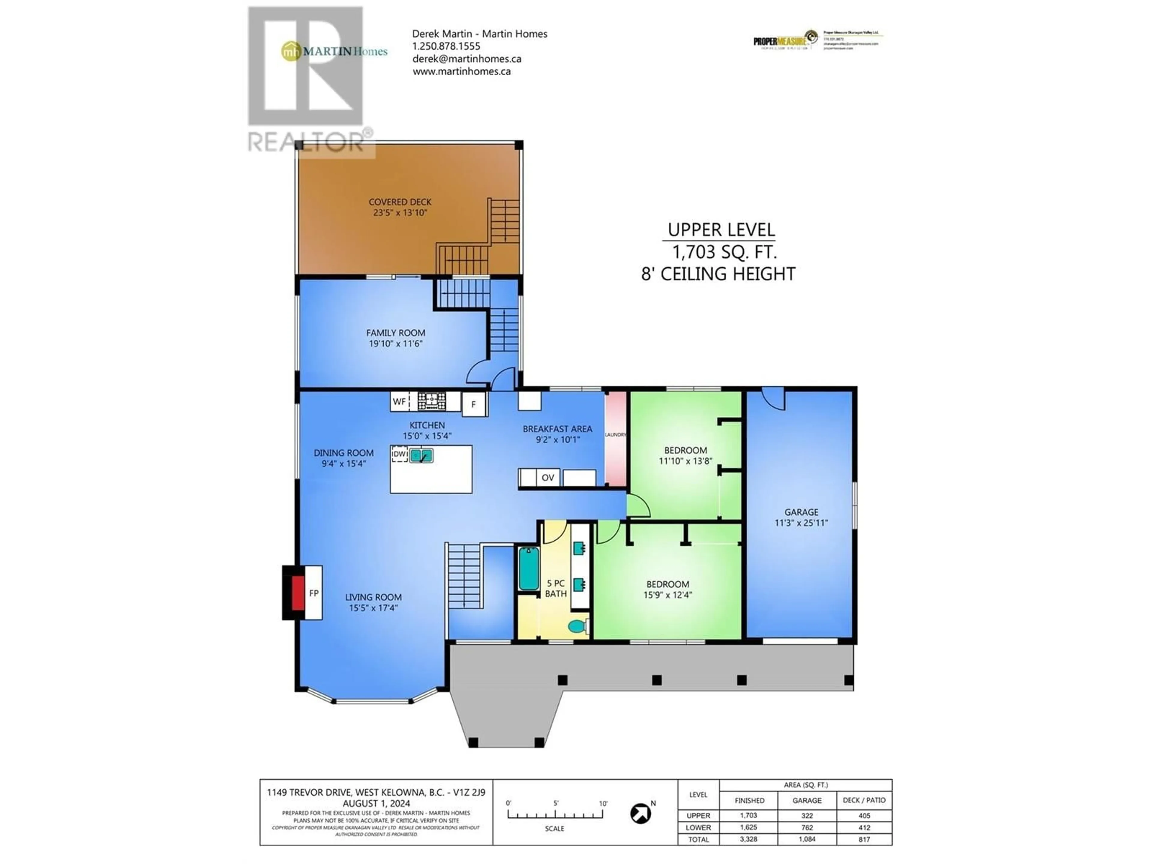 Floor plan for 1149 Trevor Drive, West Kelowna British Columbia V1Z2J9