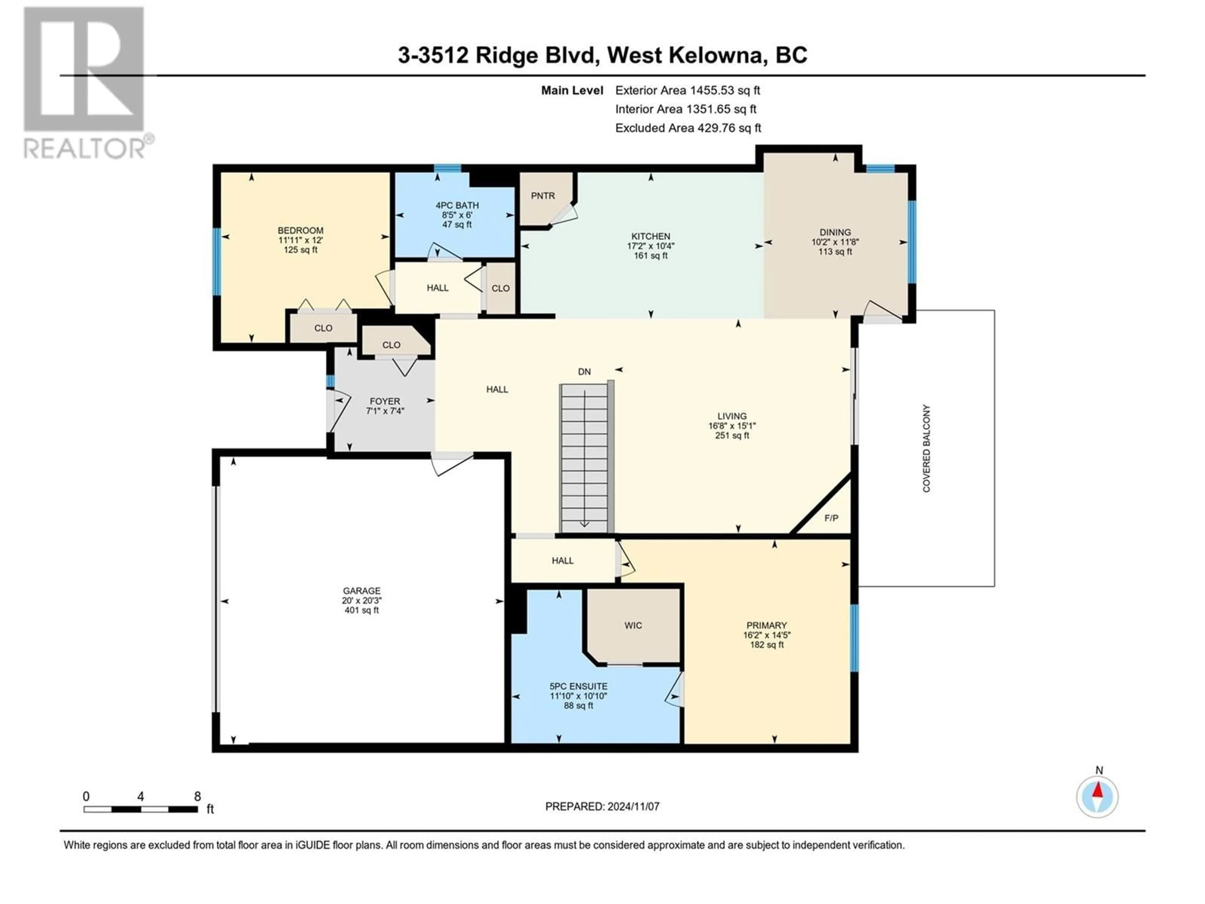 Floor plan for 3512 Ridge Boulevard Unit# 3, West Kelowna British Columbia V4T2X5