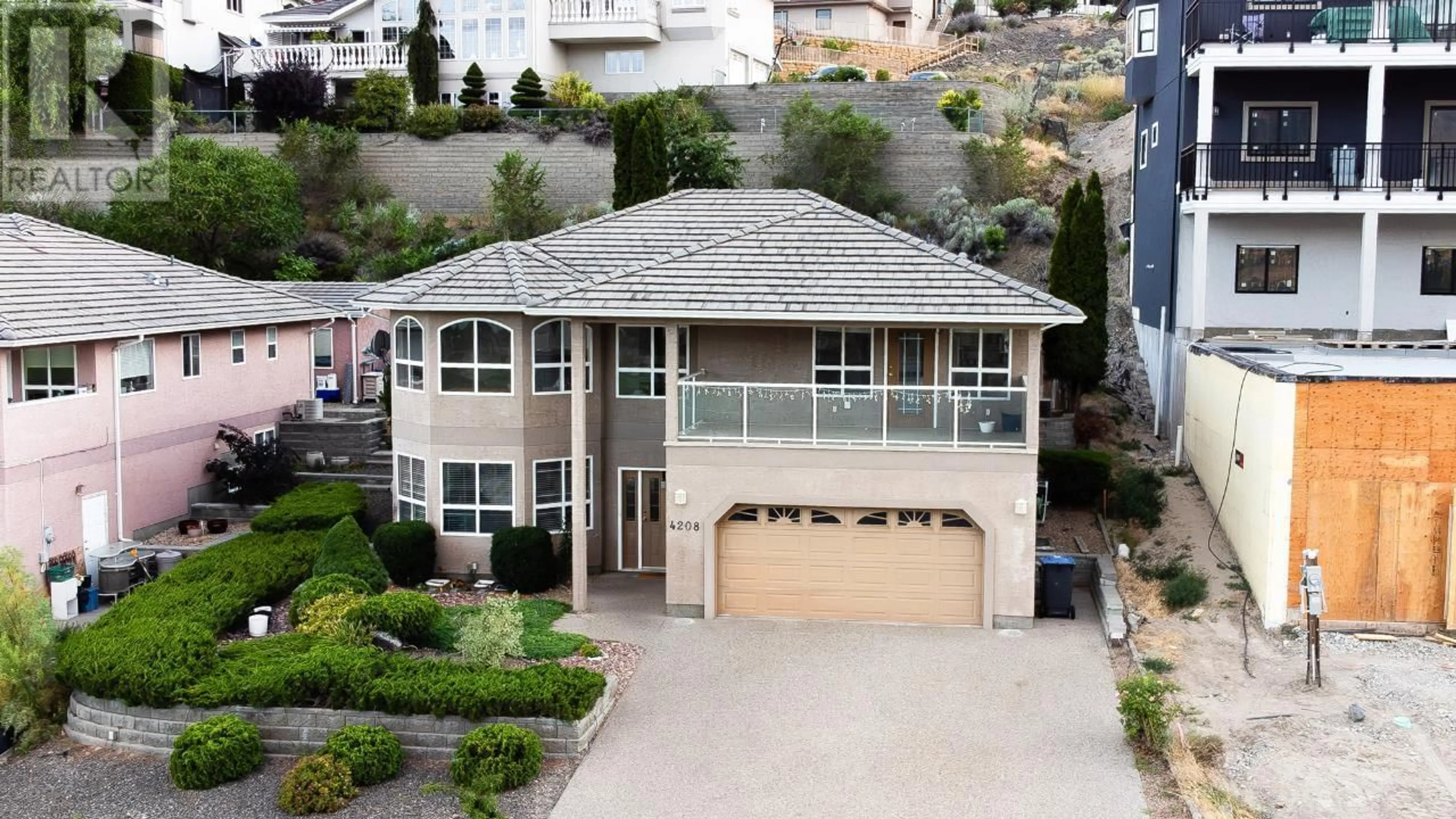 Frontside or backside of a home, the street view for 4208 GOLF COURSE Drive, Osoyoos British Columbia V0H1V4