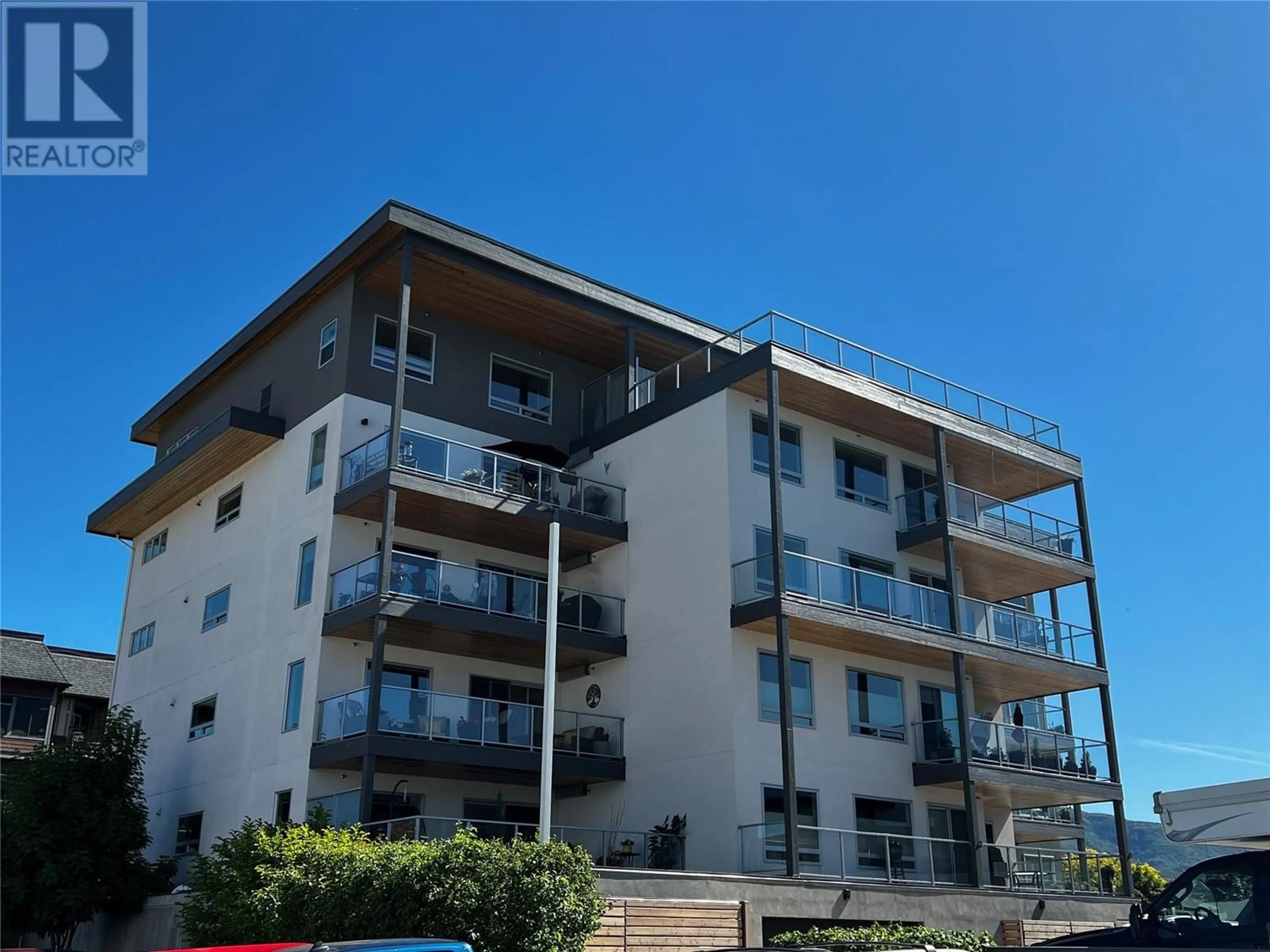 A pic from exterior of the house or condo, the front or back of building for 131 Harbourfront Drive NE Unit# 402, Salmon Arm British Columbia V1E2T3