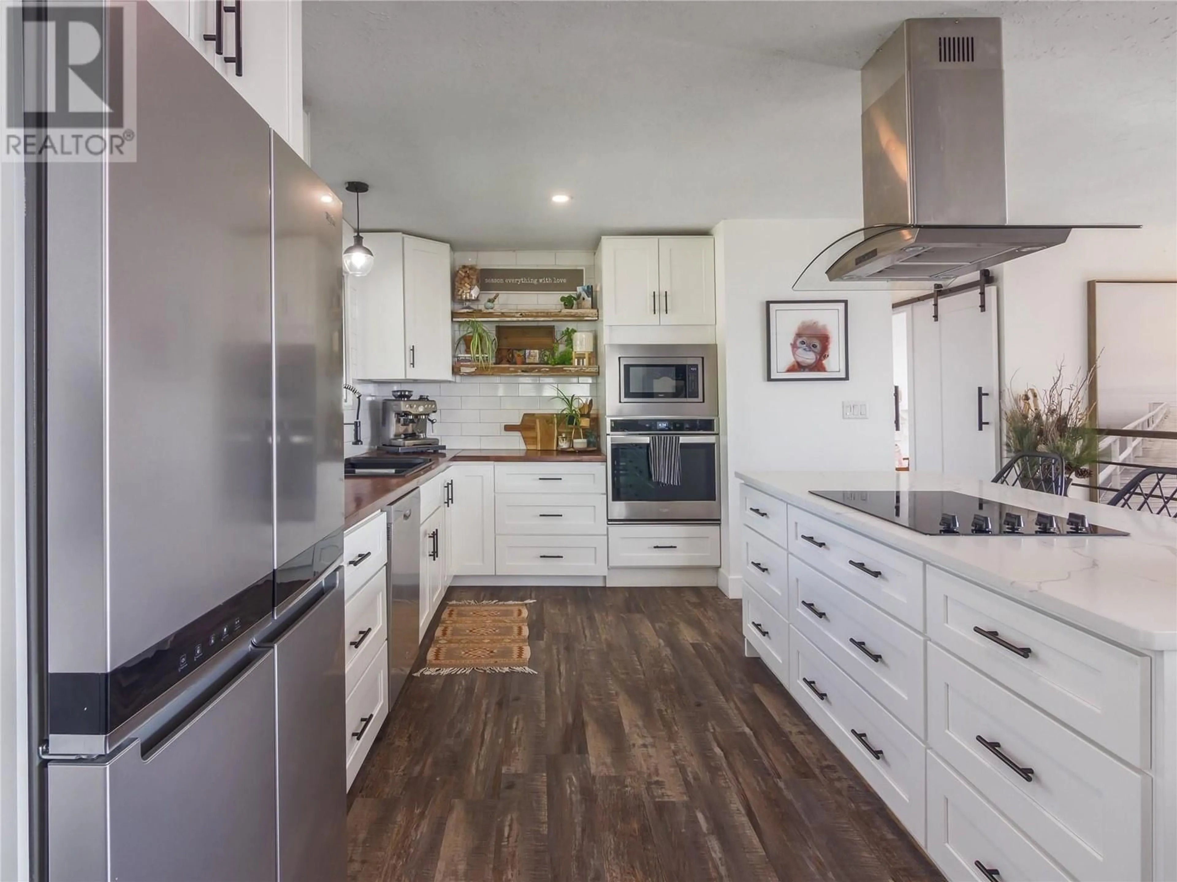 Open concept kitchen for 3830 Albrecht Road, Naramata British Columbia V0H1N1