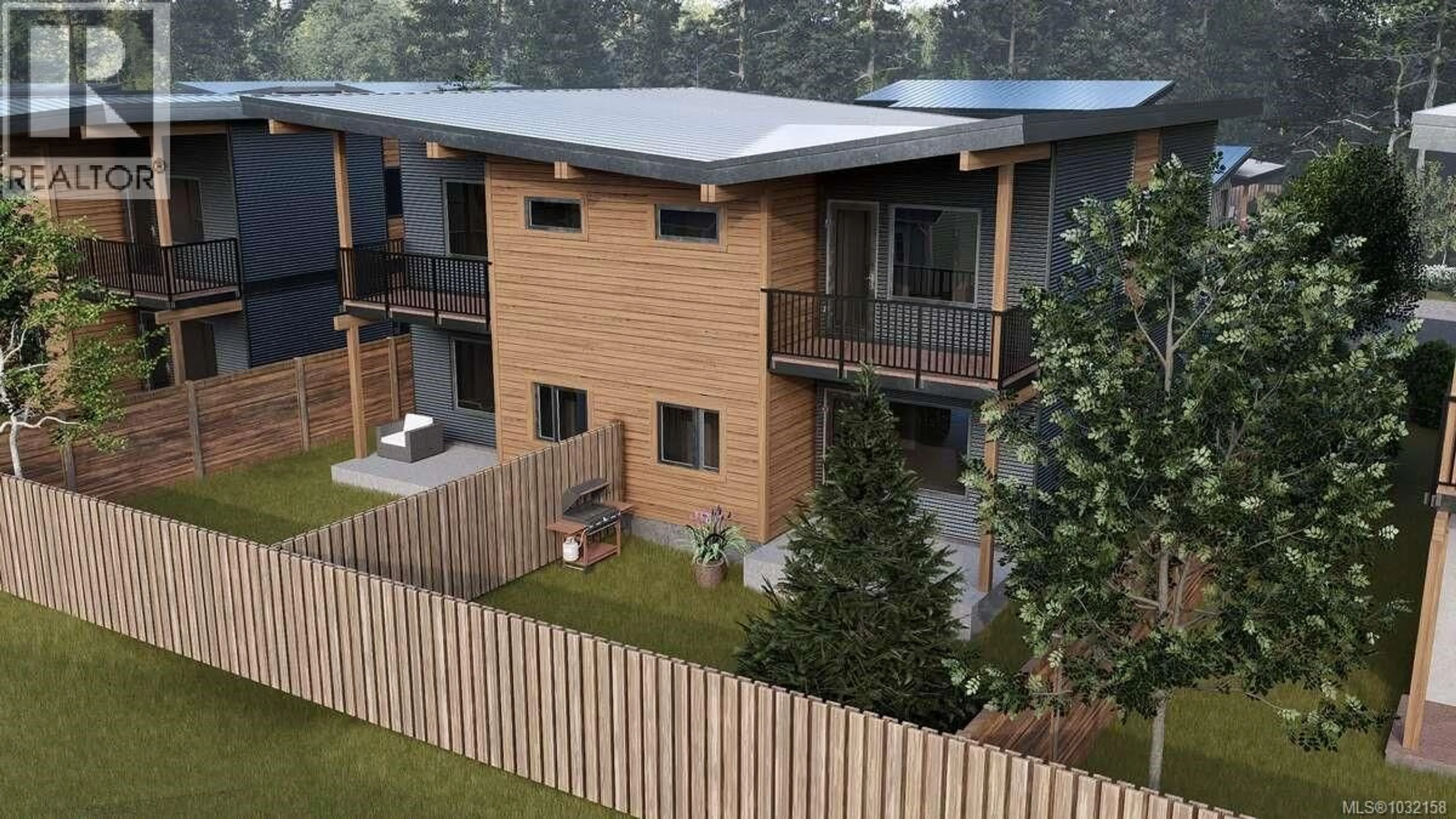 A pic from outside/outdoor area/front of a property/back of a property/a pic from drone, building for 8 - 1600 LARSEN ROAD, Courtenay British Columbia V9N2G1