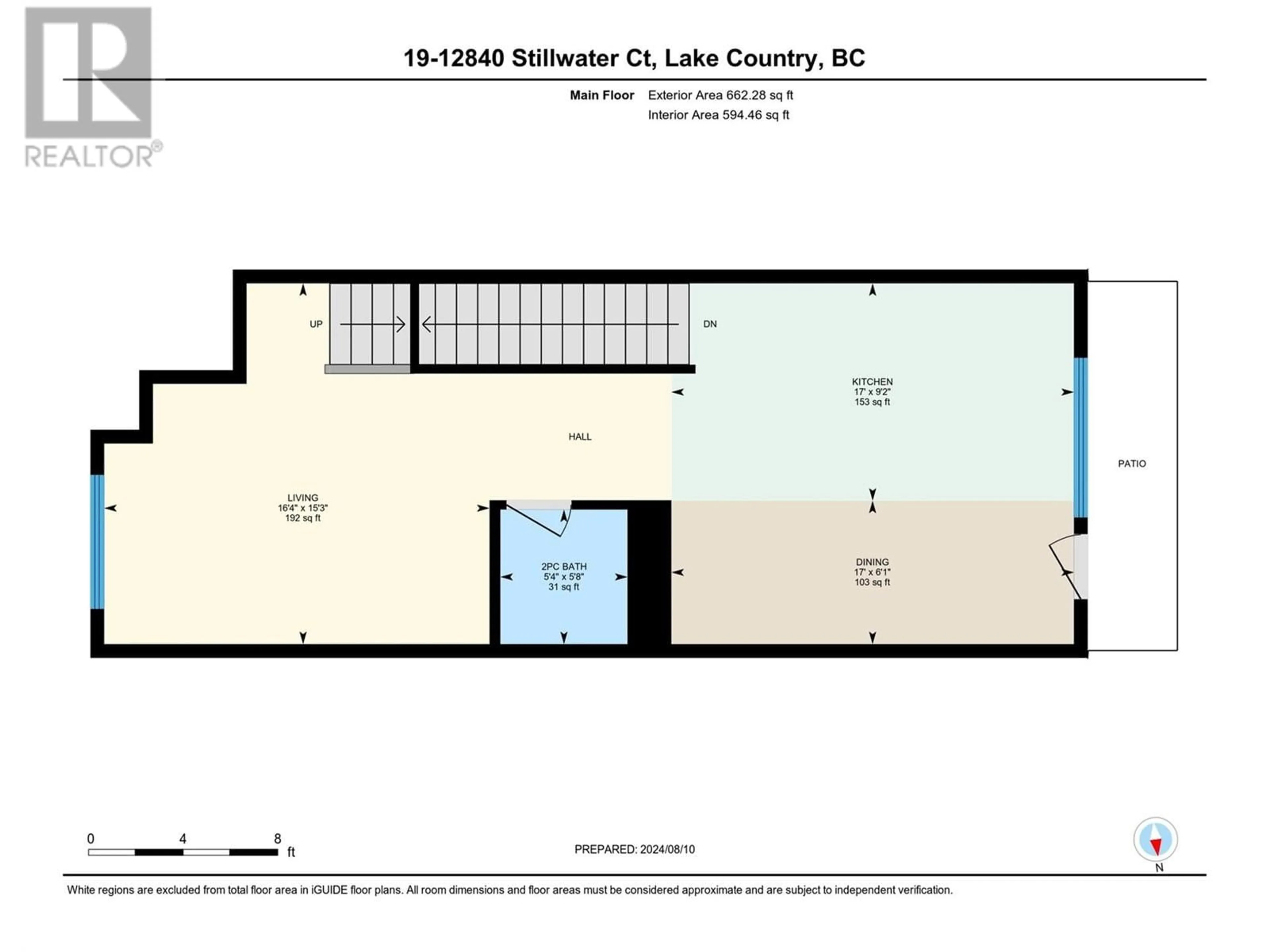 Floor plan for 12840 Stillwater Court Unit# 19, Lake Country British Columbia V4V2W6