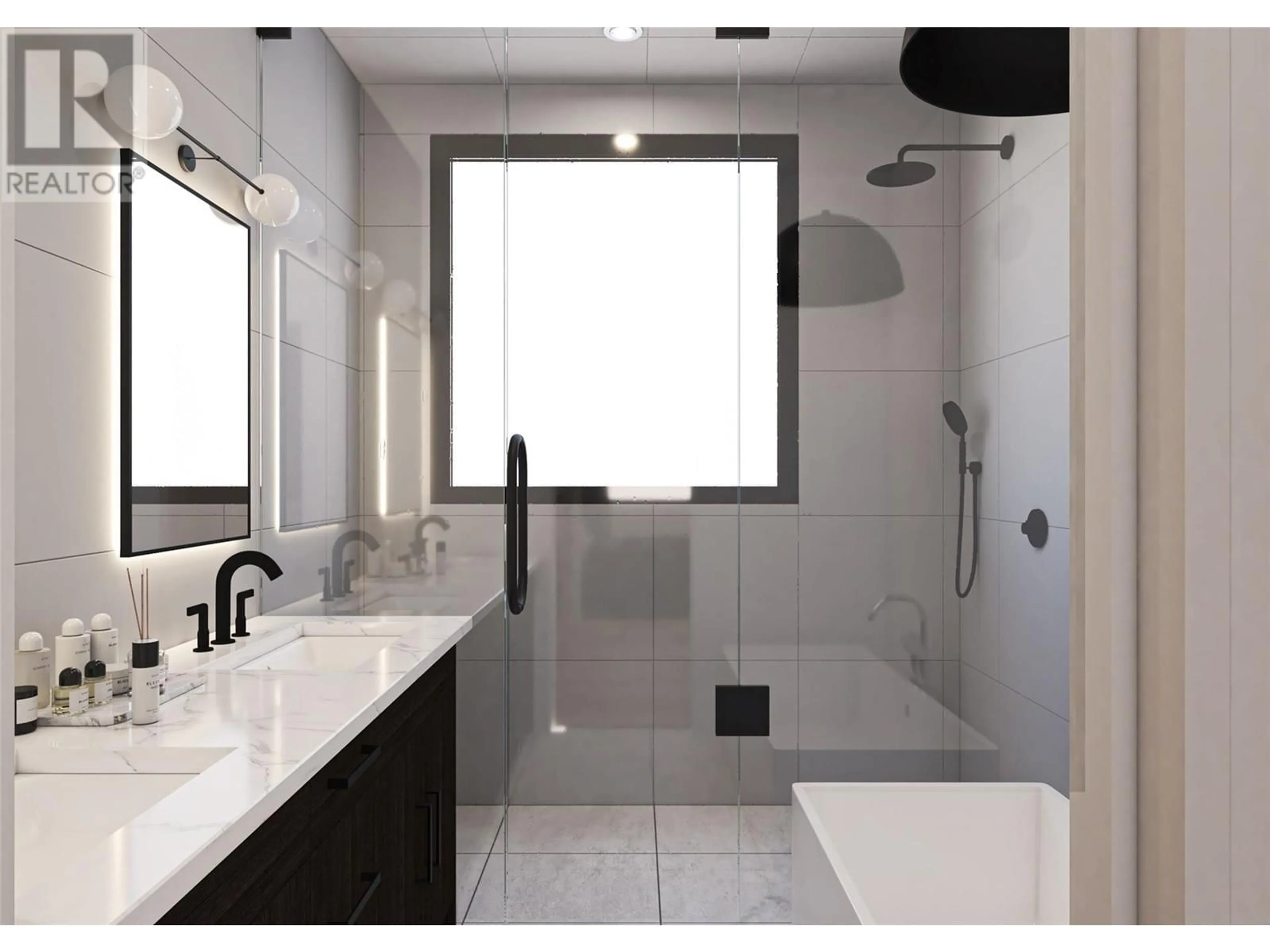 Contemporary bathroom, ceramic/tile floor for 7 - 3700 MCKINLEY BEACH DRIVE, Kelowna British Columbia V1V1G2