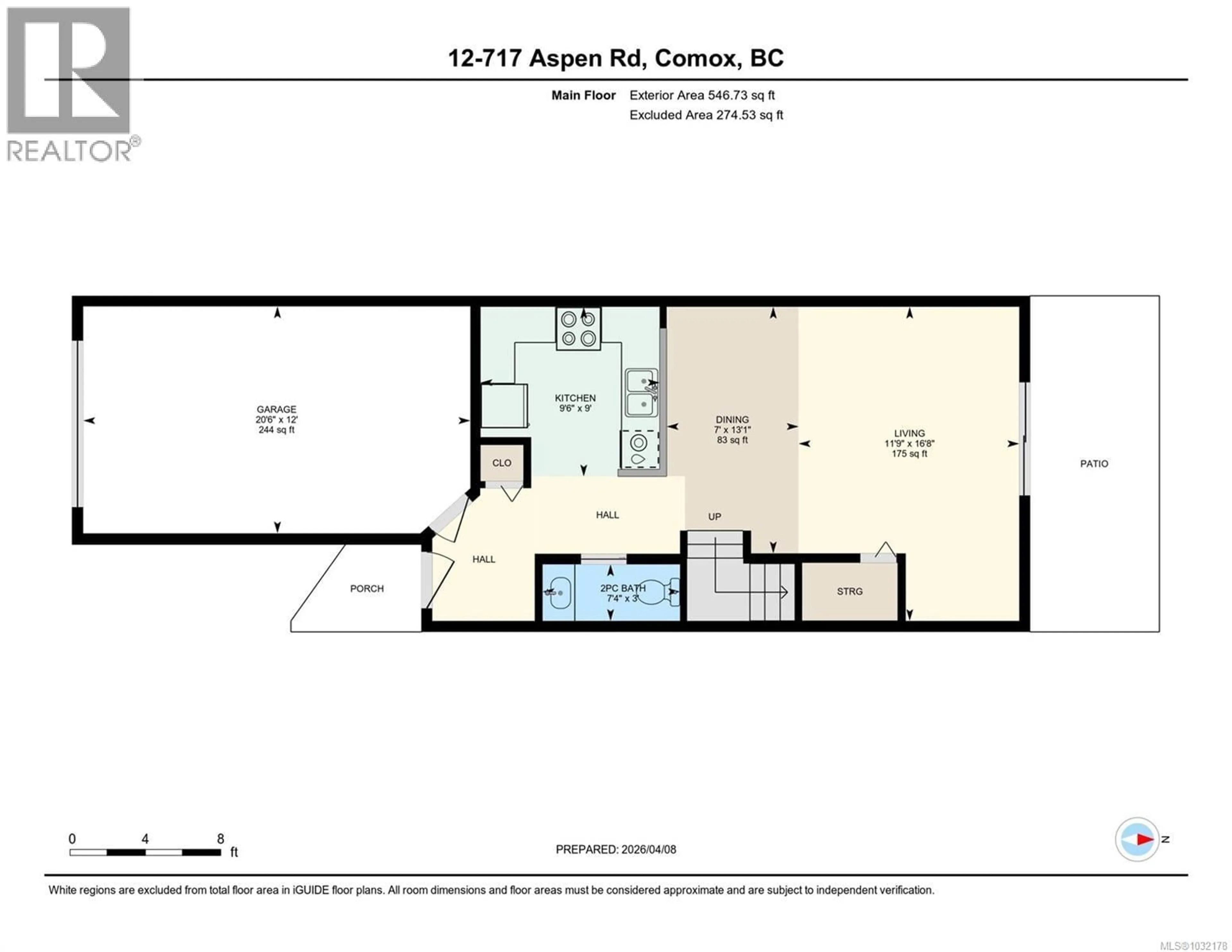 Floor plan for 12 - 717 ASPEN ROAD, Comox British Columbia V9M3X4
