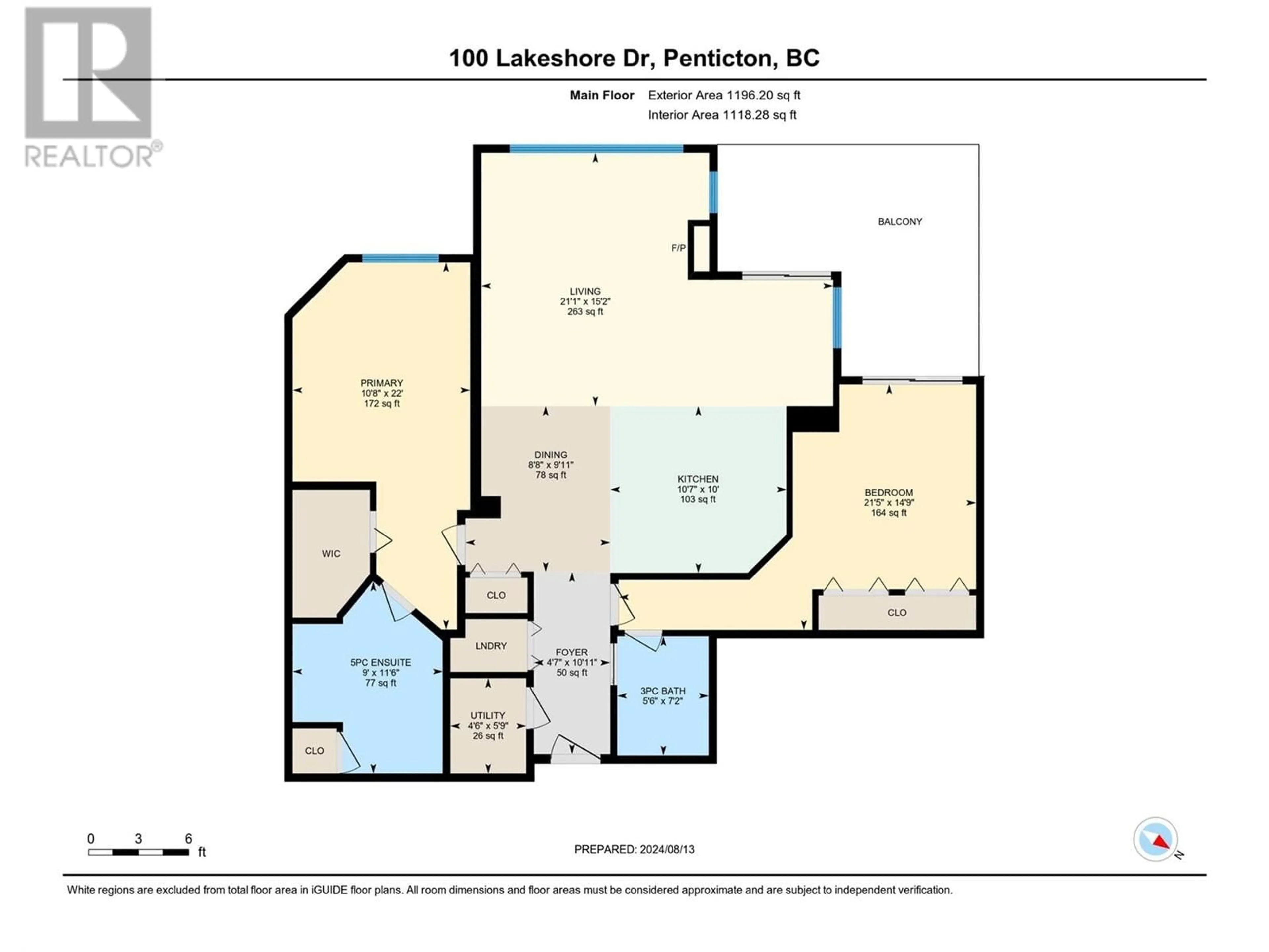 Floor plan for 100 Lakeshore Drive W Unit# 714, Penticton British Columbia V2A1B6