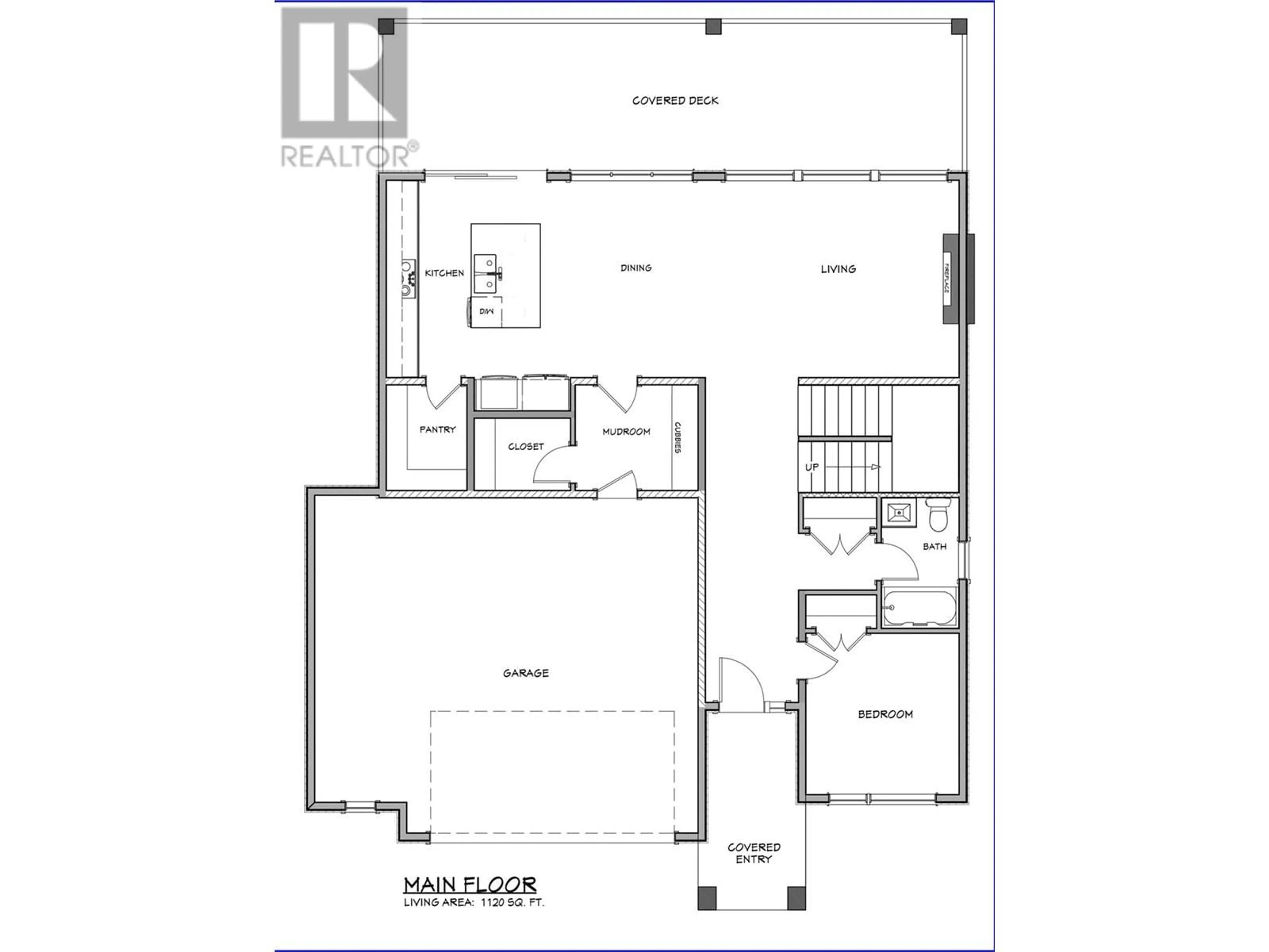 Floor plan for 789 Carleton Street, Kelowna British Columbia V1V0A8