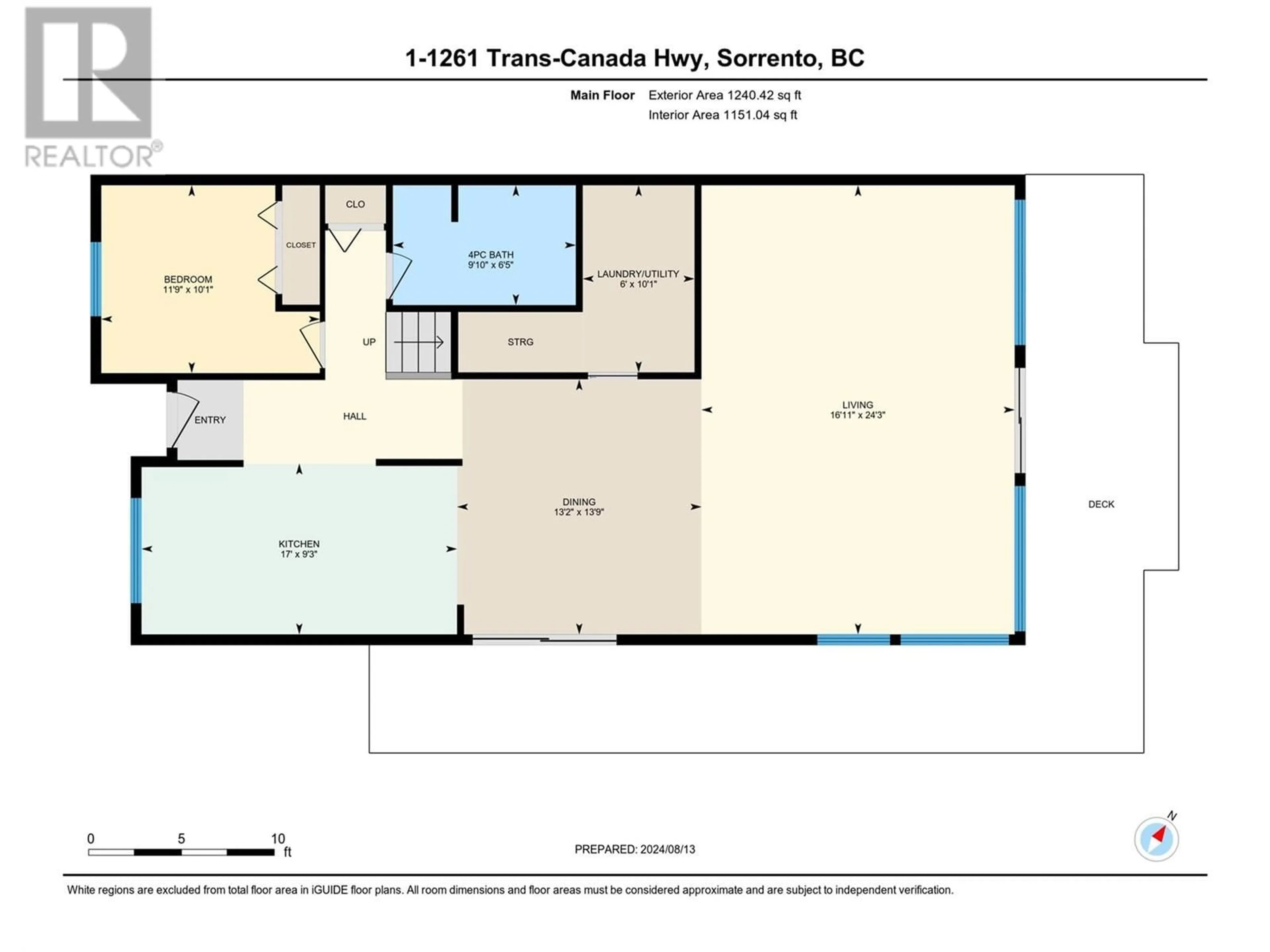 Floor plan for 1261 Trans Canada Hwy Highway Unit# 1 Lo, Sorrento British Columbia V0E2W0