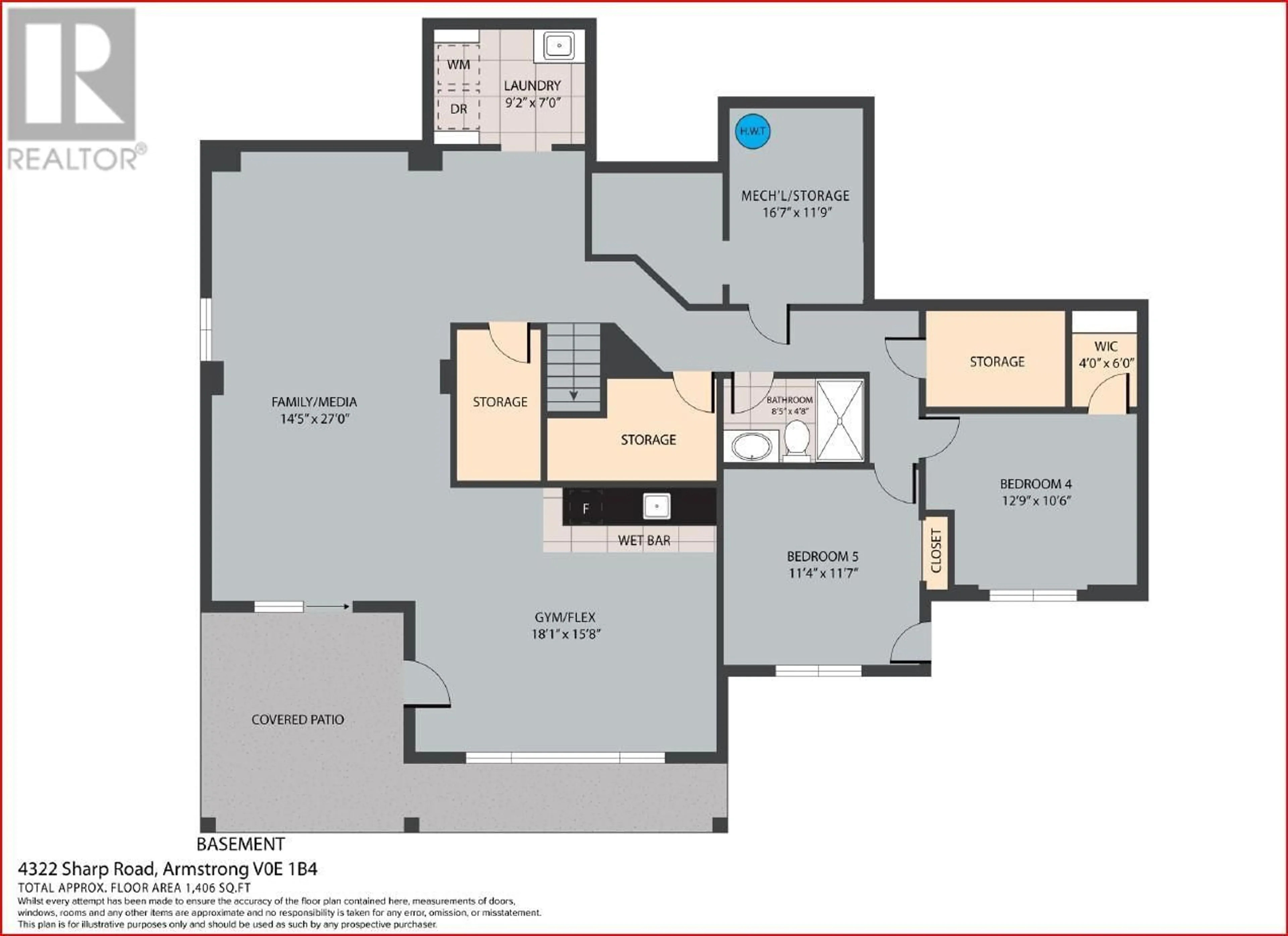 Floor plan for 4322 Sharp Road, Armstrong British Columbia V0E1B4