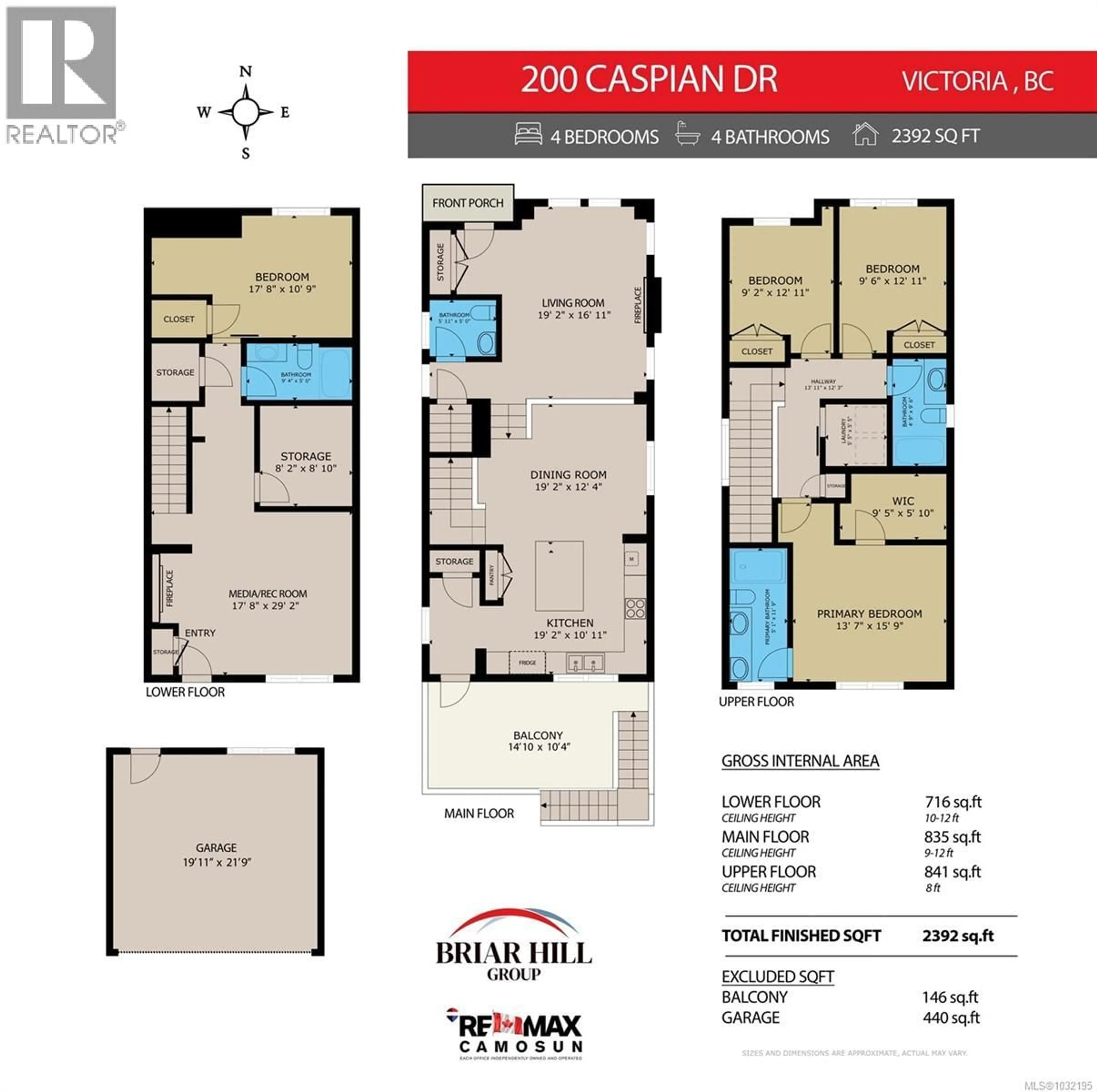 Floor plan for 200 CASPIAN DRIVE, Colwood British Columbia V9C0P8