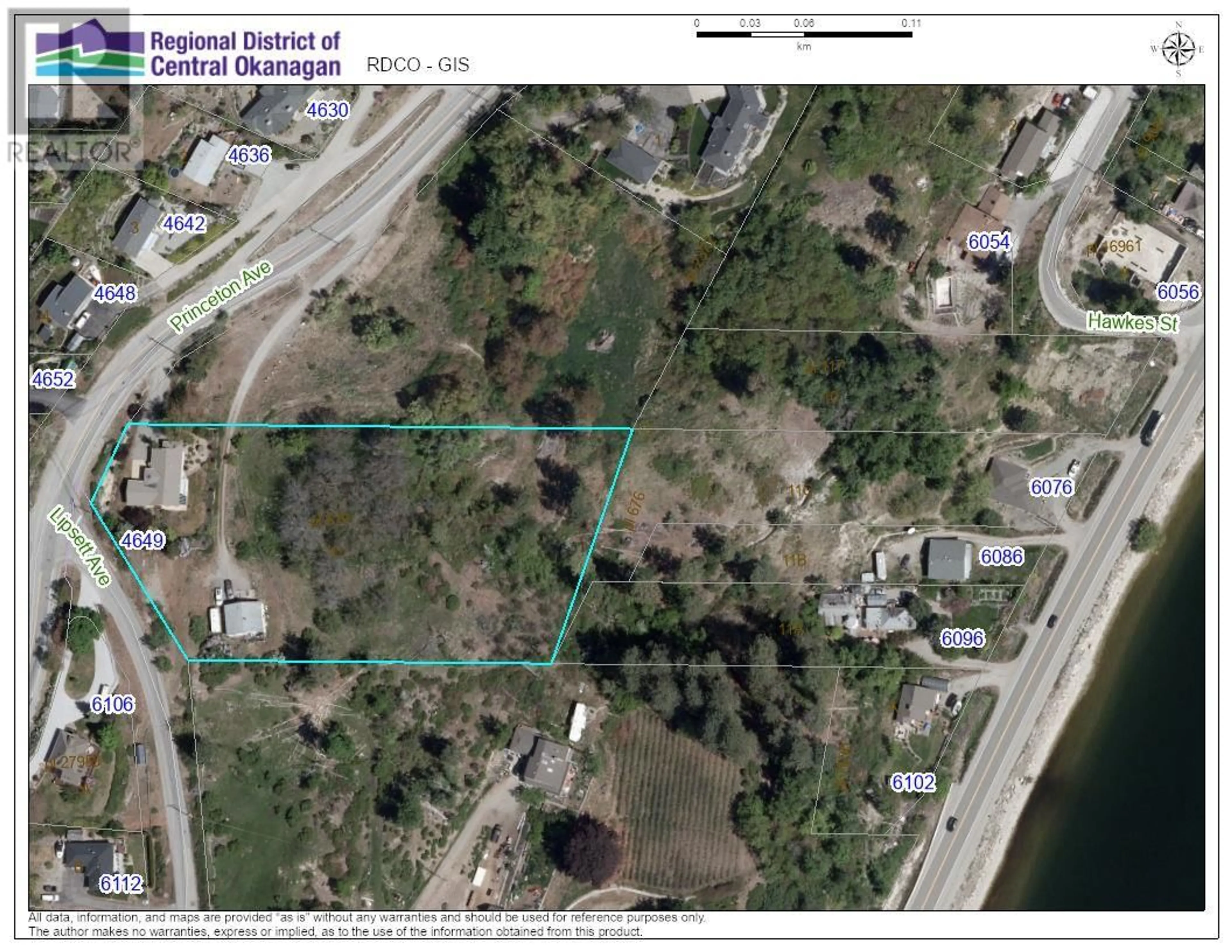 Picture of a map for 4649 Princeton Avenue, Peachland British Columbia V0H1X7