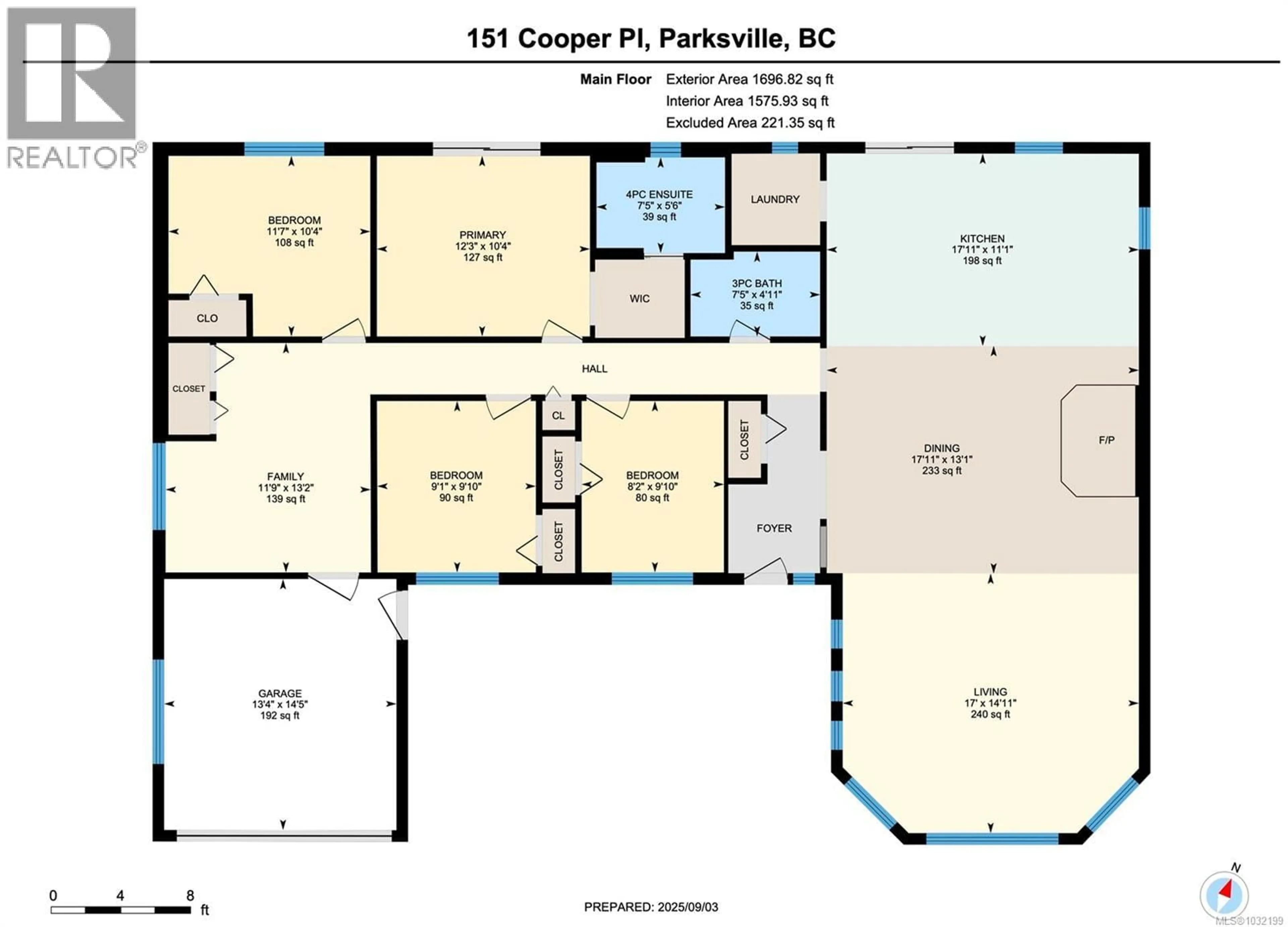 Floor plan for 151 COOPER PLACE, Parksville British Columbia V9P1M4