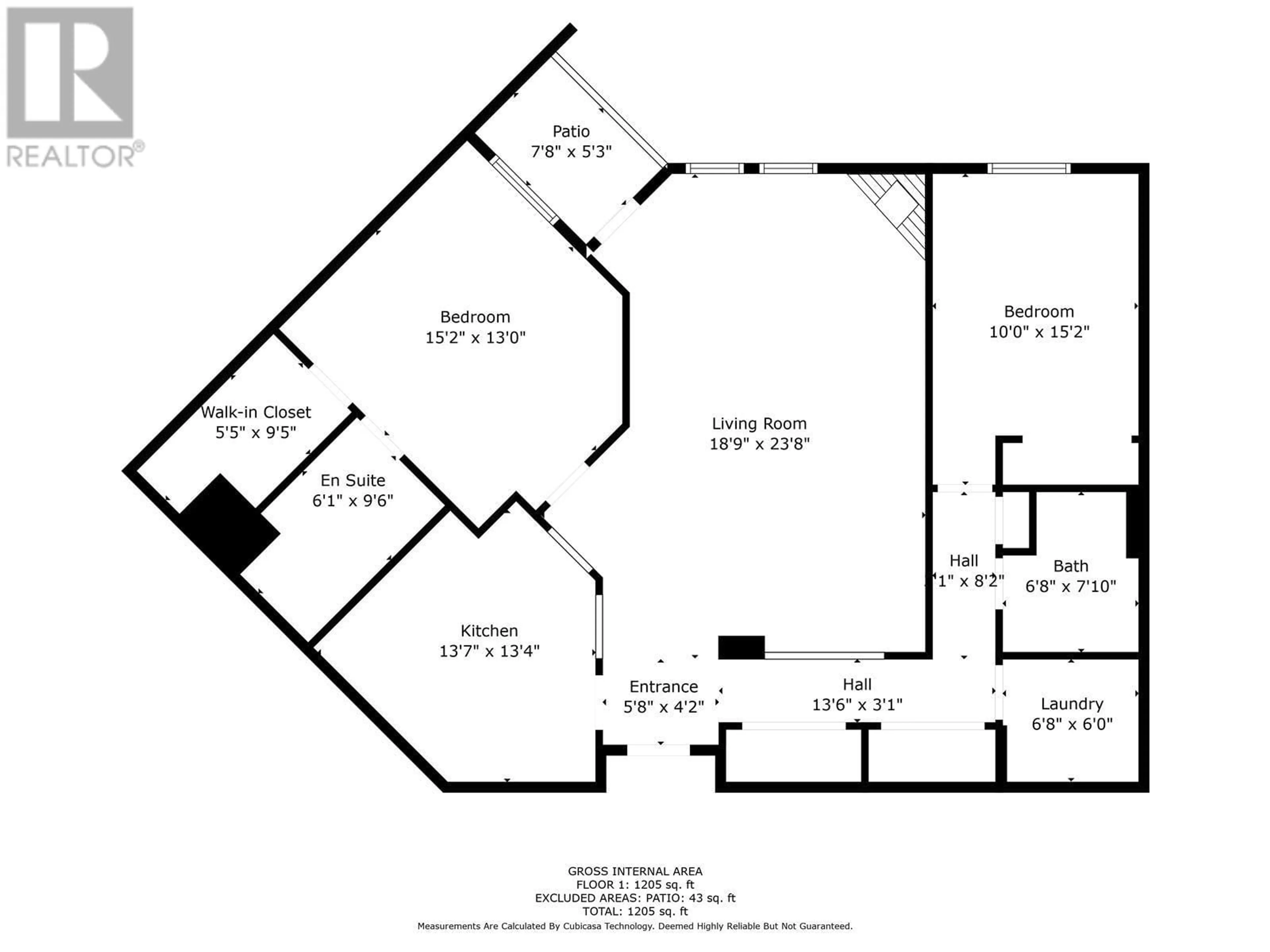 Floor plan for 3300 Centennial Drive Unit# 410, Vernon British Columbia V1T9M5