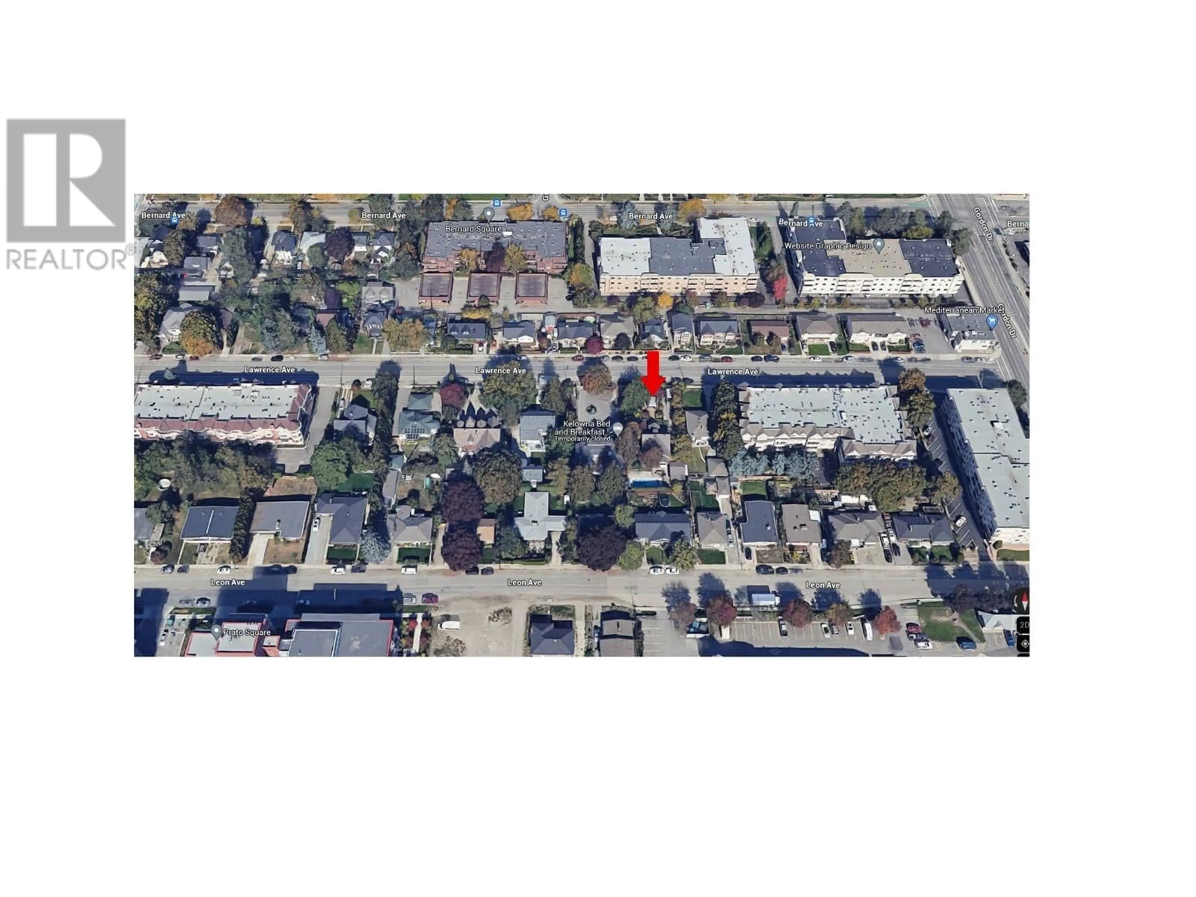 Picture of a map for 1023 LAWRENCE AVENUE, Kelowna British Columbia V1Y6M3