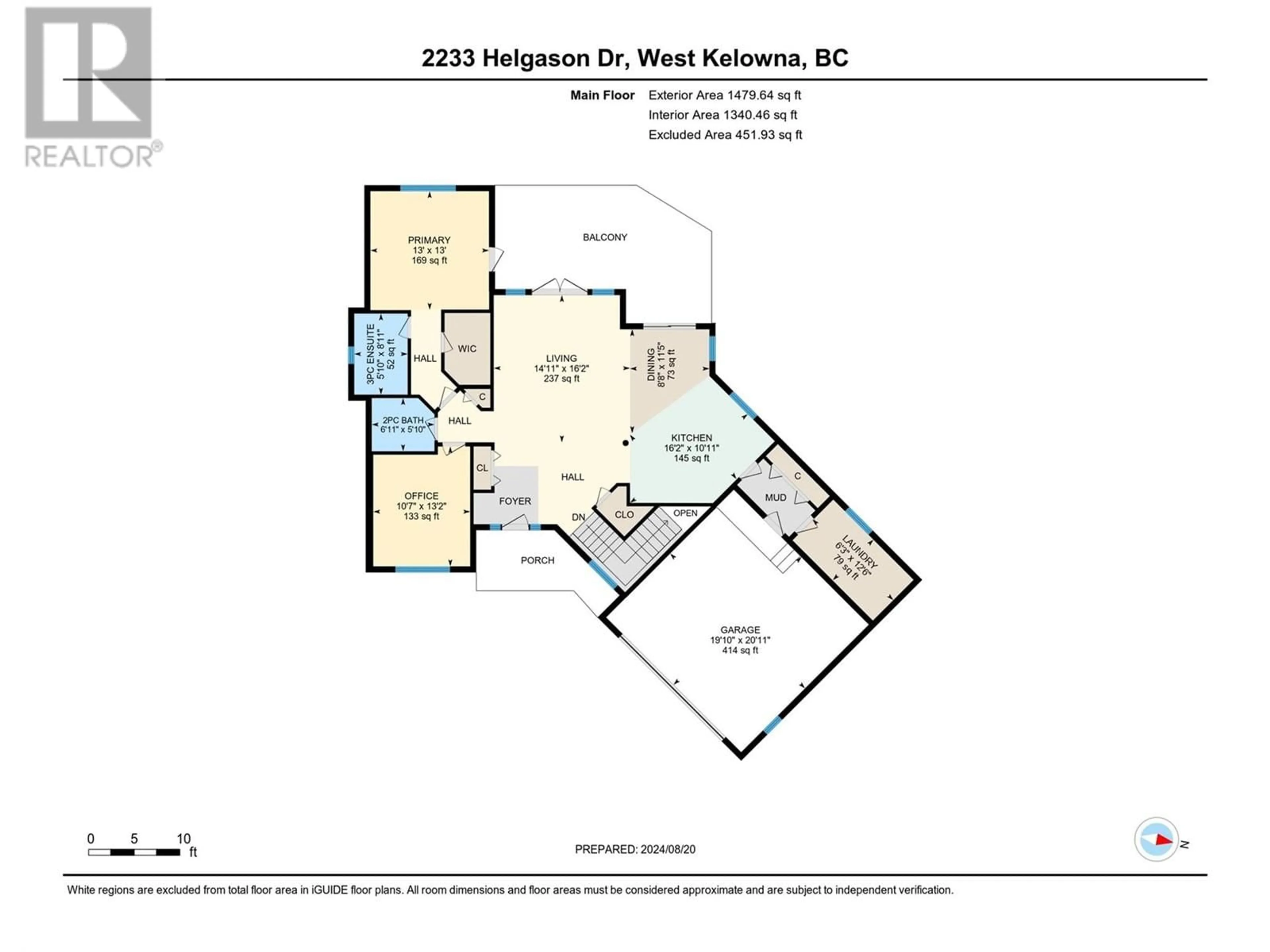 Floor plan for 2233 Helgason Drive, West Kelowna British Columbia V4T2W9