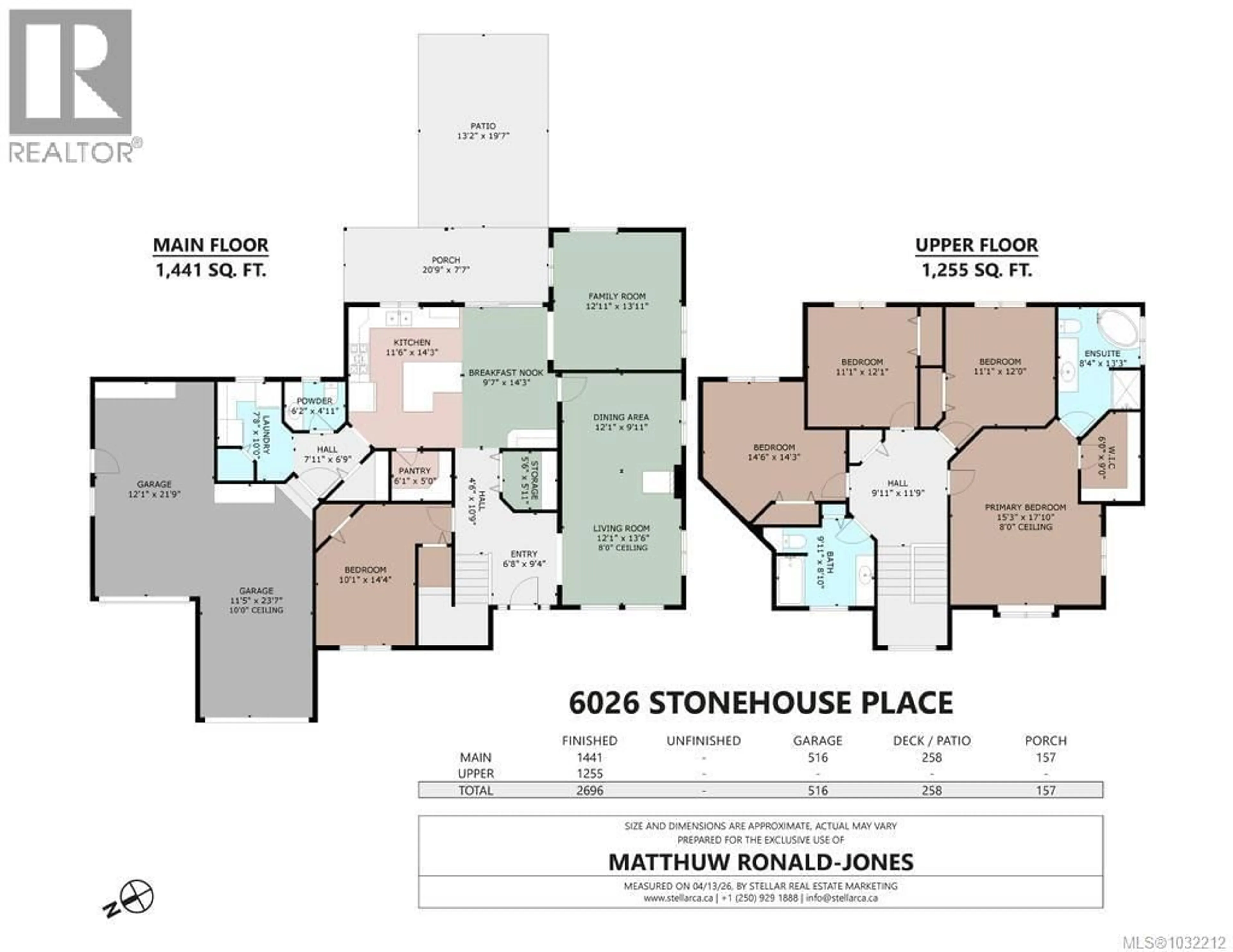 Floor plan for 6026 STONEHOUSE PLACE, Duncan British Columbia V9L5M8
