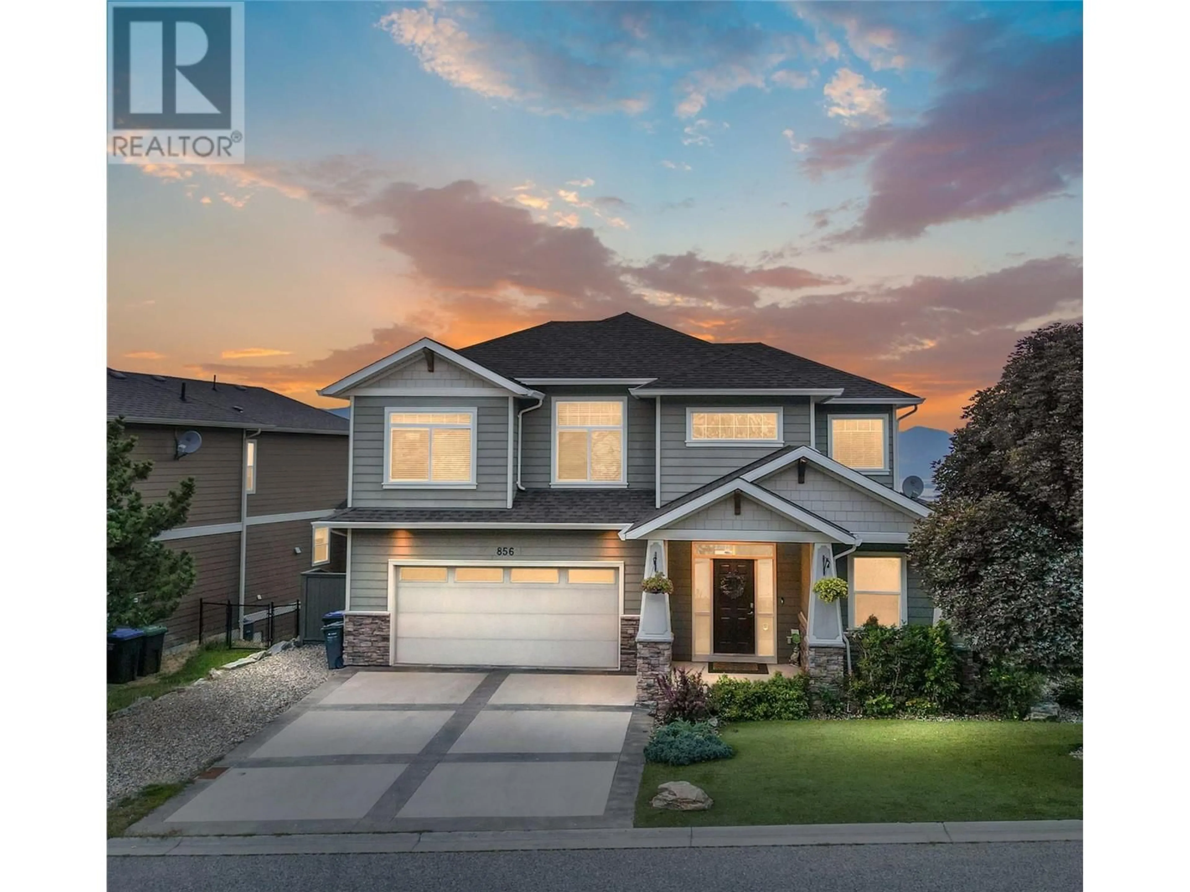 Frontside or backside of a home, the street view for 856 Hewetson Avenue, Kelowna British Columbia V1W5C9