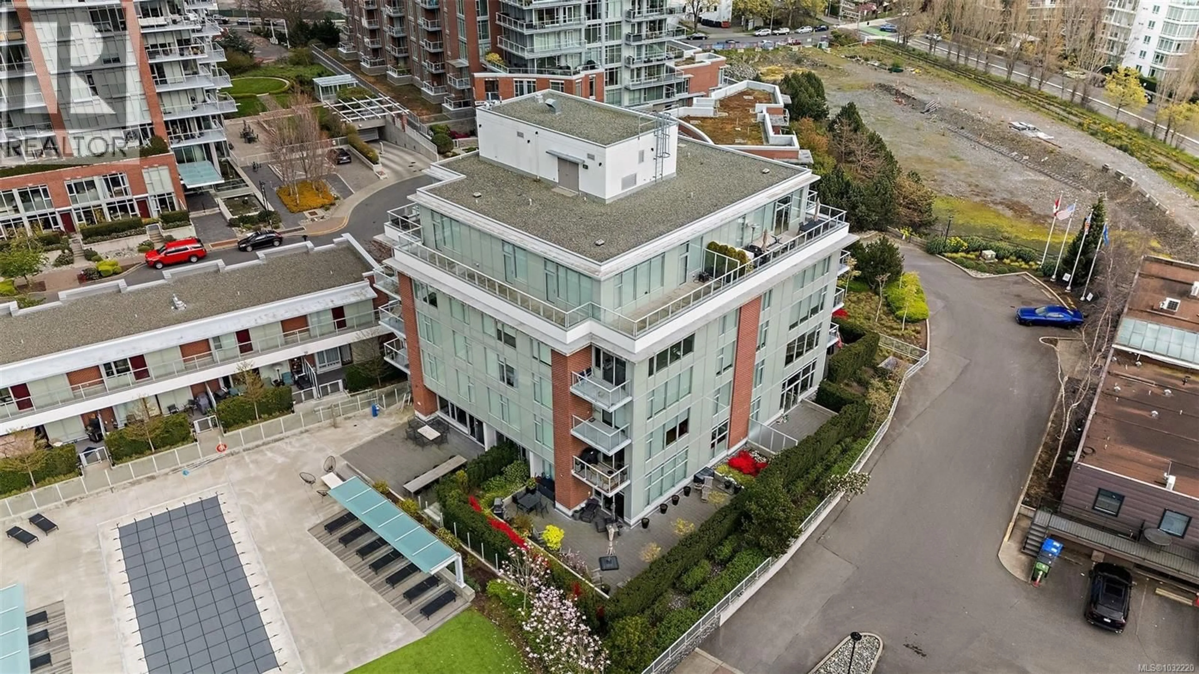 A pic from outside/outdoor area/front of a property/back of a property/a pic from drone, city buildings view from balcony for 103 - 70 SAGHALIE ROAD, Victoria British Columbia V9A0G9