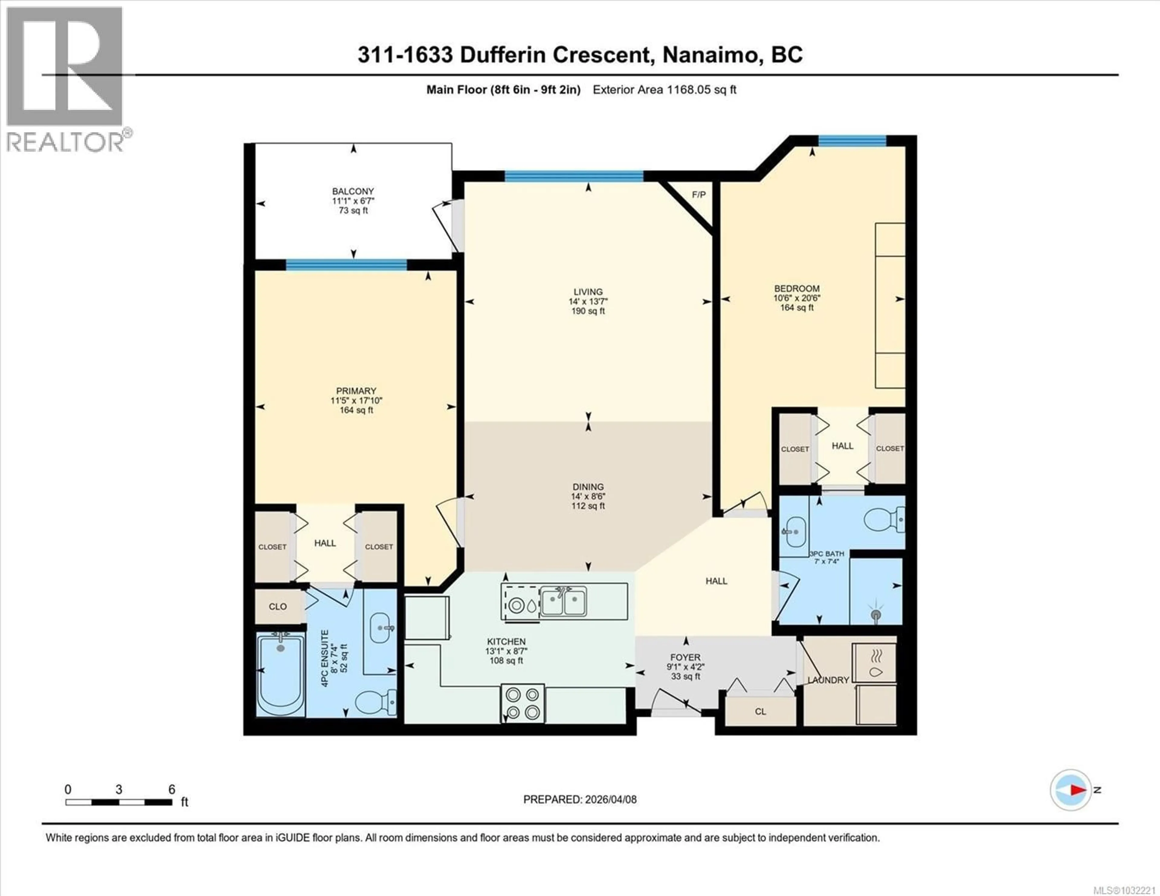 Floor plan for 311 - 1633 DUFFERIN CRESCENT, Nanaimo British Columbia V9S5T4