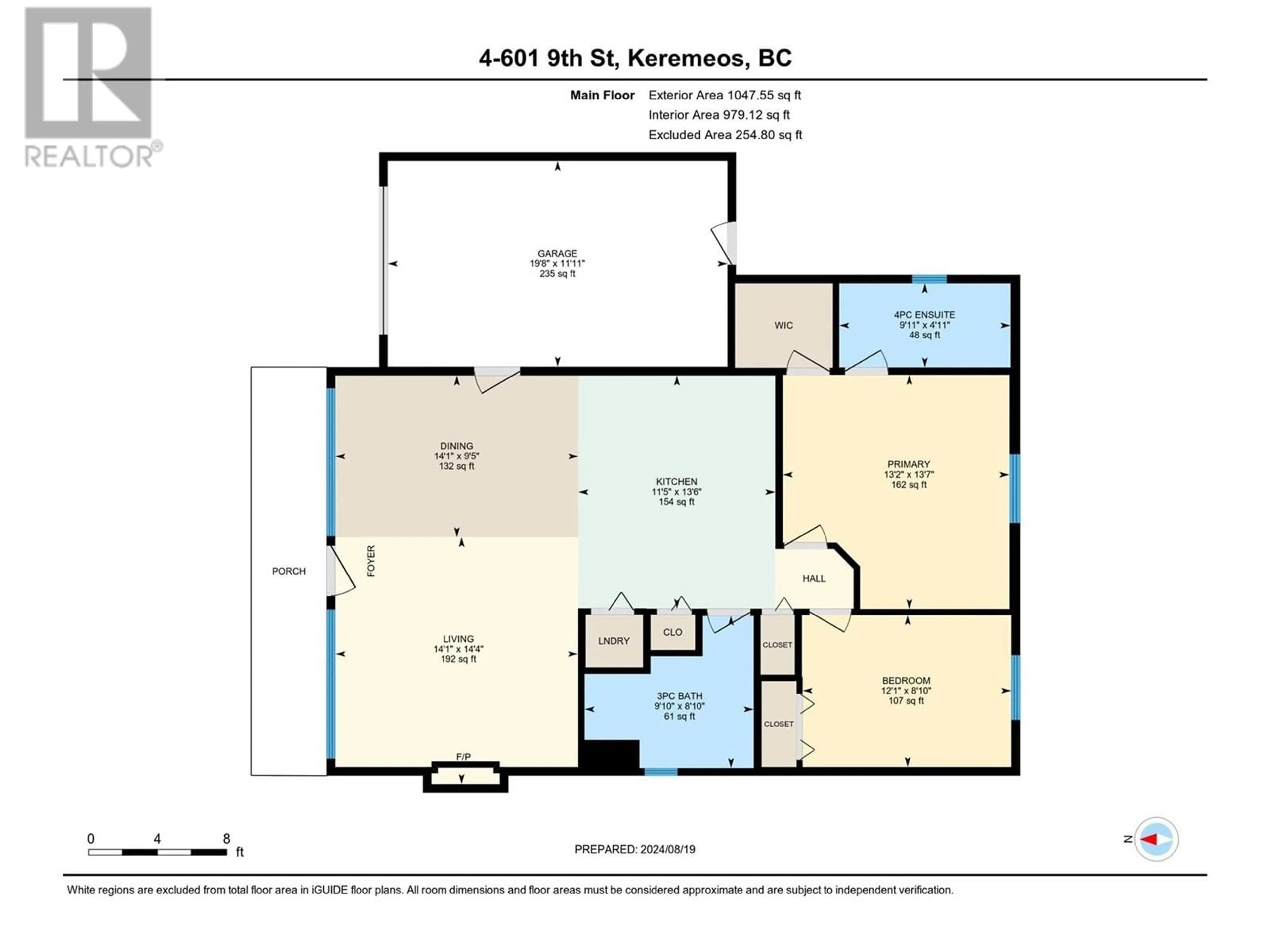 Floor plan for 601 9th Street Unit# 4, Keremeos British Columbia V0X1N3