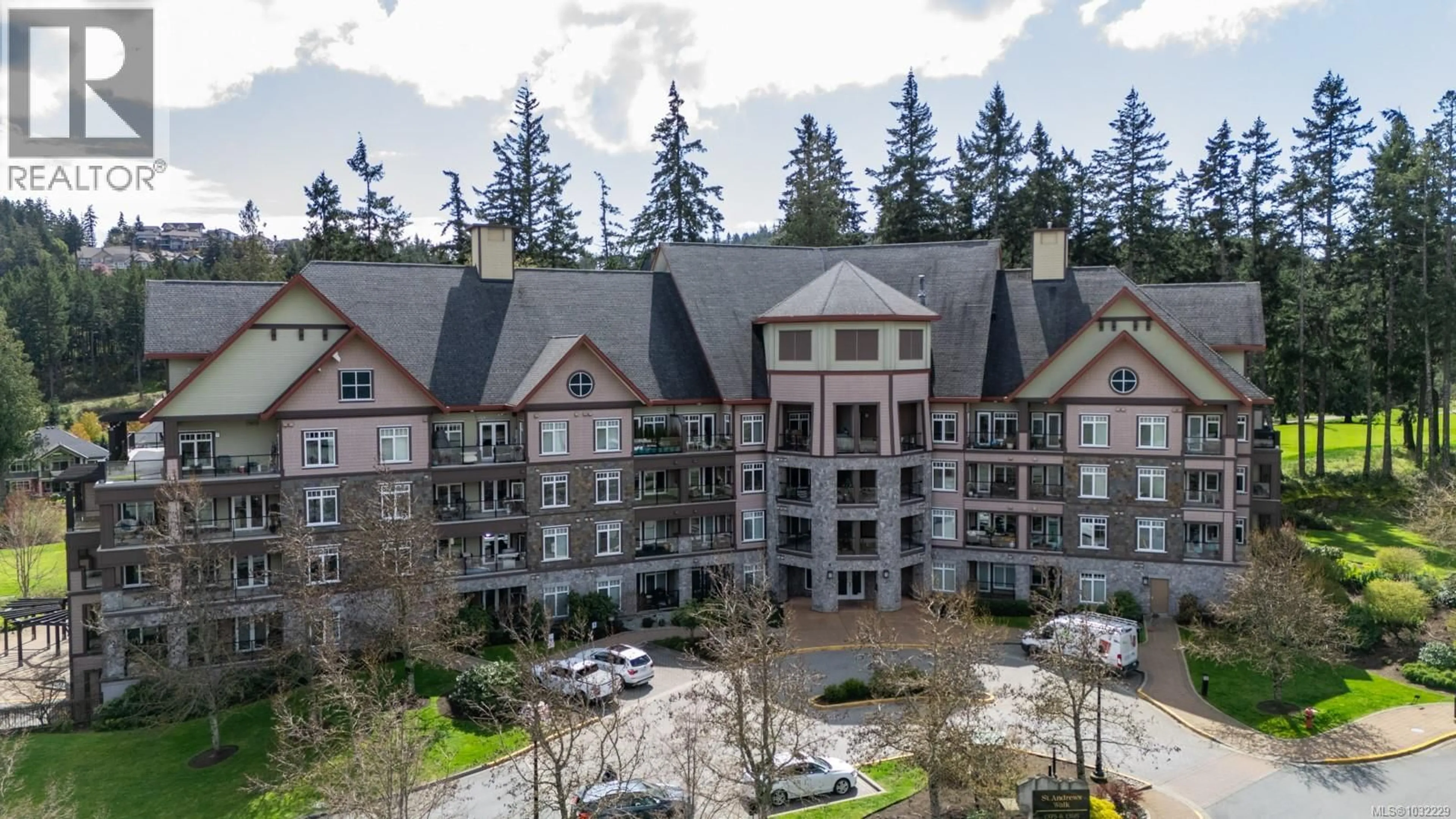 A pic from outside/outdoor area/front of a property/back of a property/a pic from drone, mountain view for 117 - 1395 BEAR MOUNTAIN PARKWAY, Langford British Columbia V9B0E1