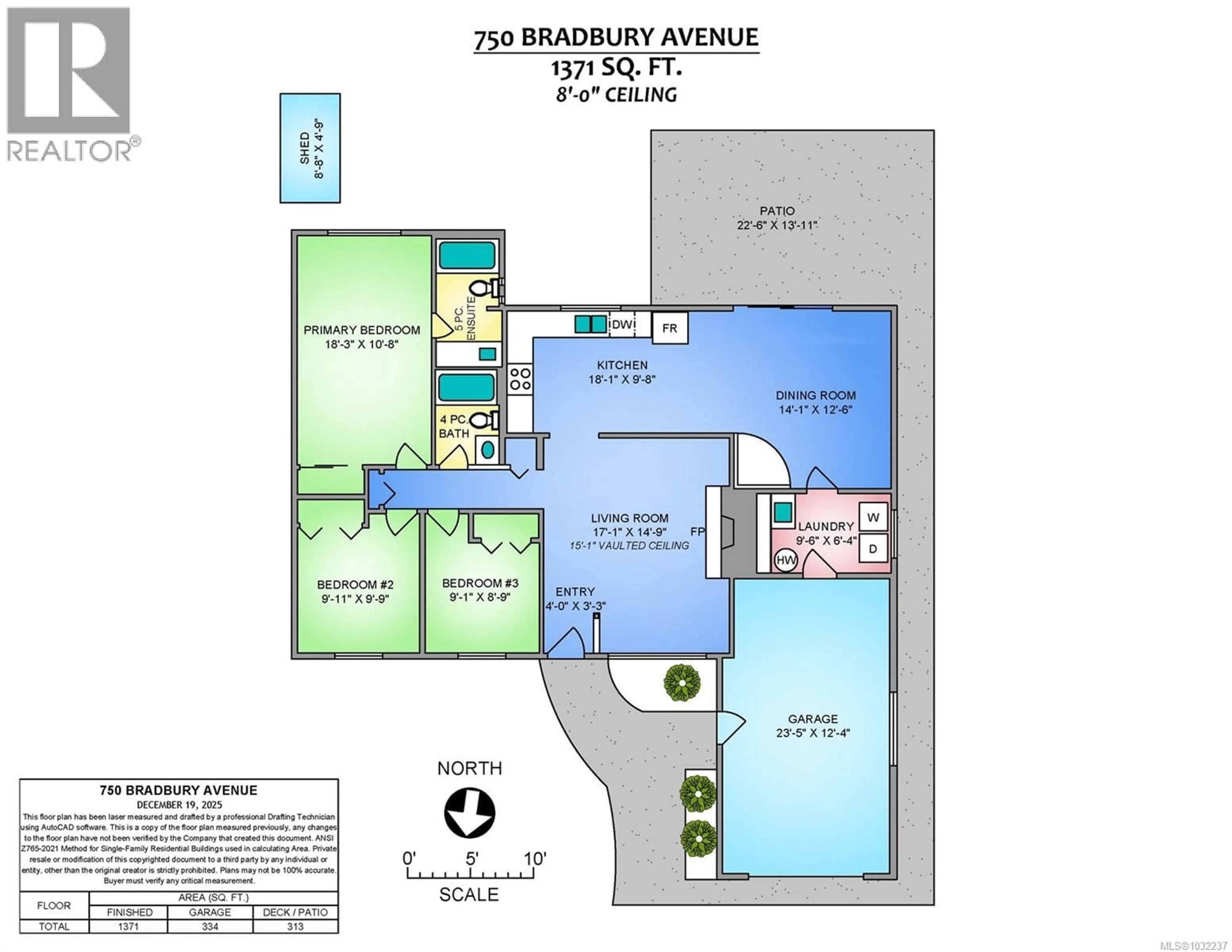 Floor plan for 750 BRADBURY AVENUE, Parksville British Columbia V9P1B8