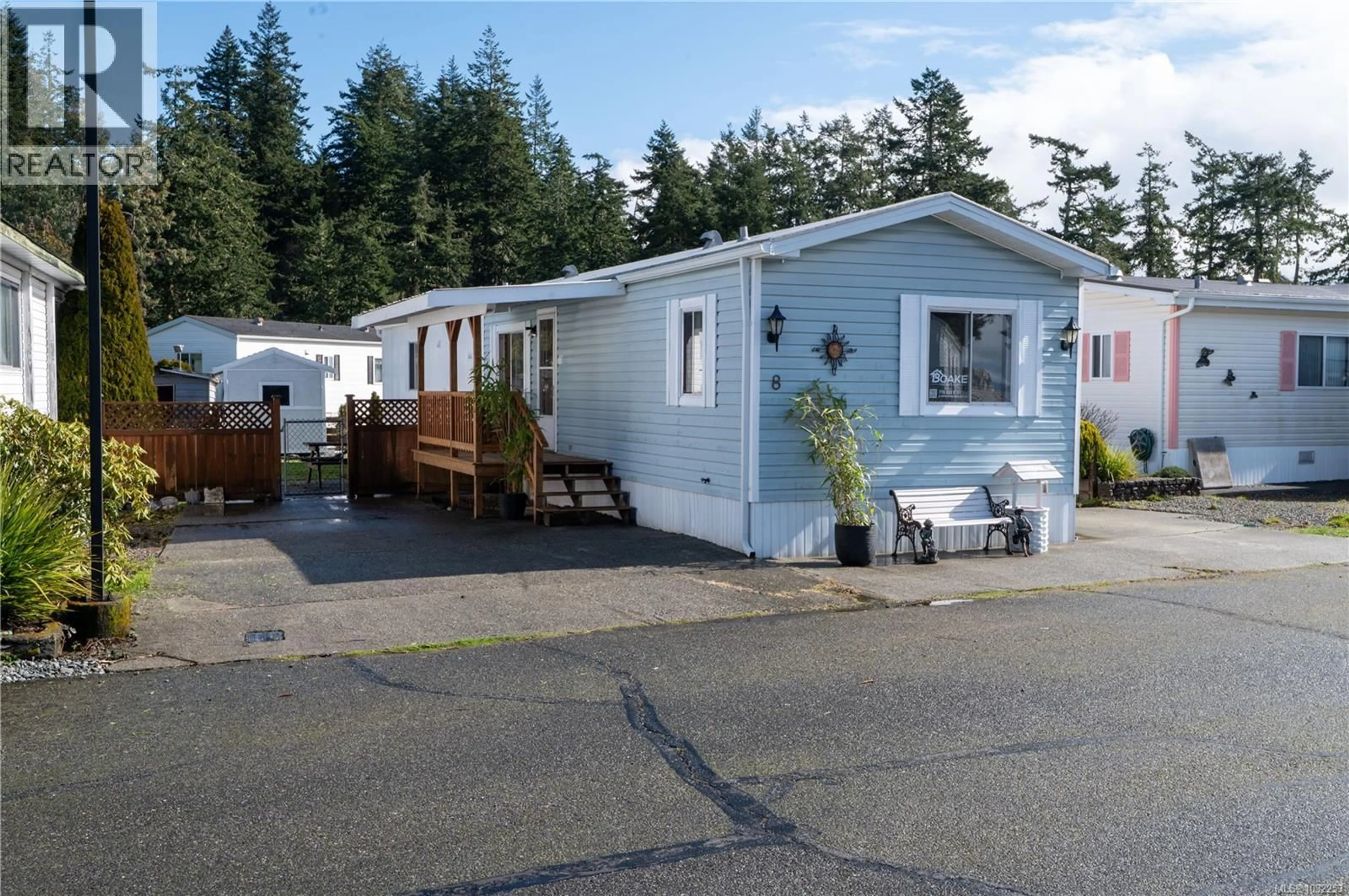 Home with vinyl exterior material, street for 8 - 7871 WEST COAST ROAD, Sooke British Columbia V0S1N0