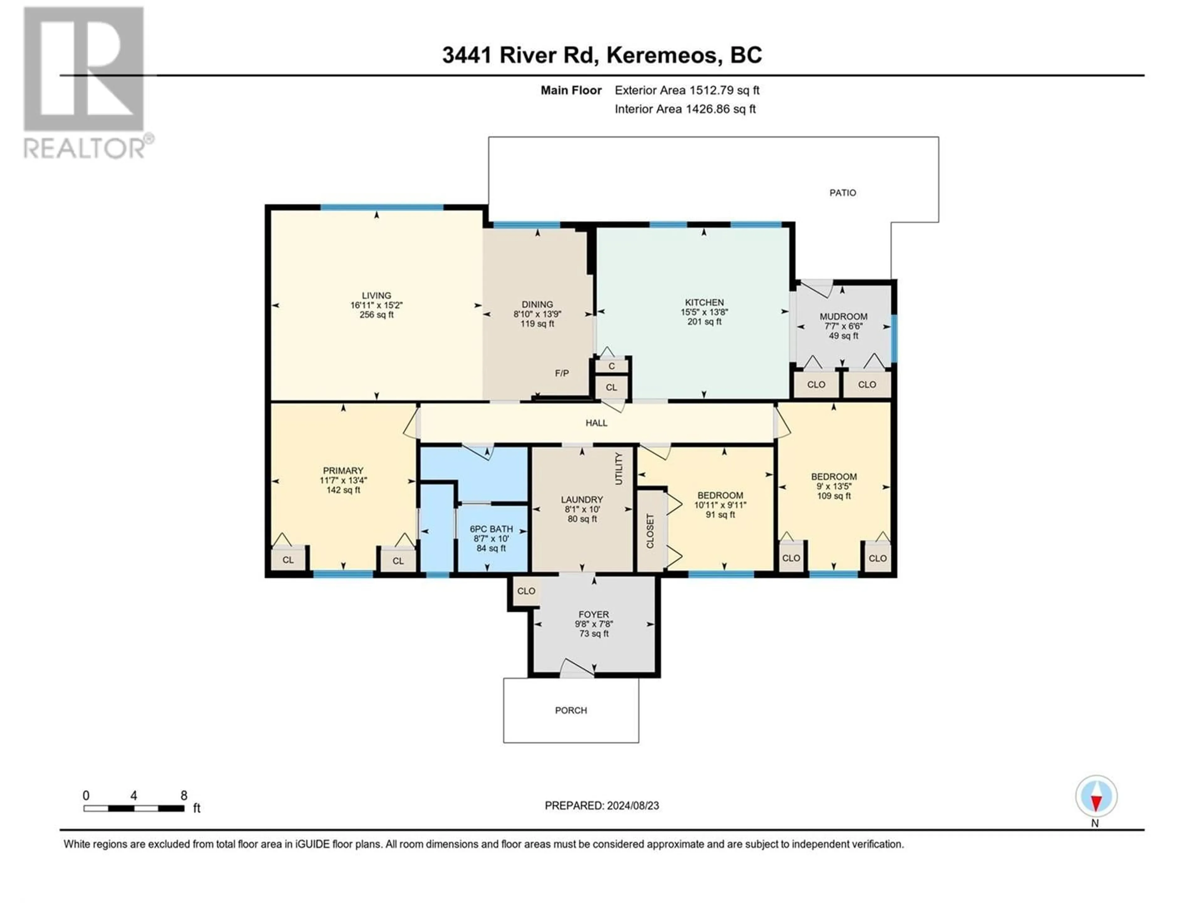 Floor plan for 3441 River Road, Keremeos British Columbia V0X1N1