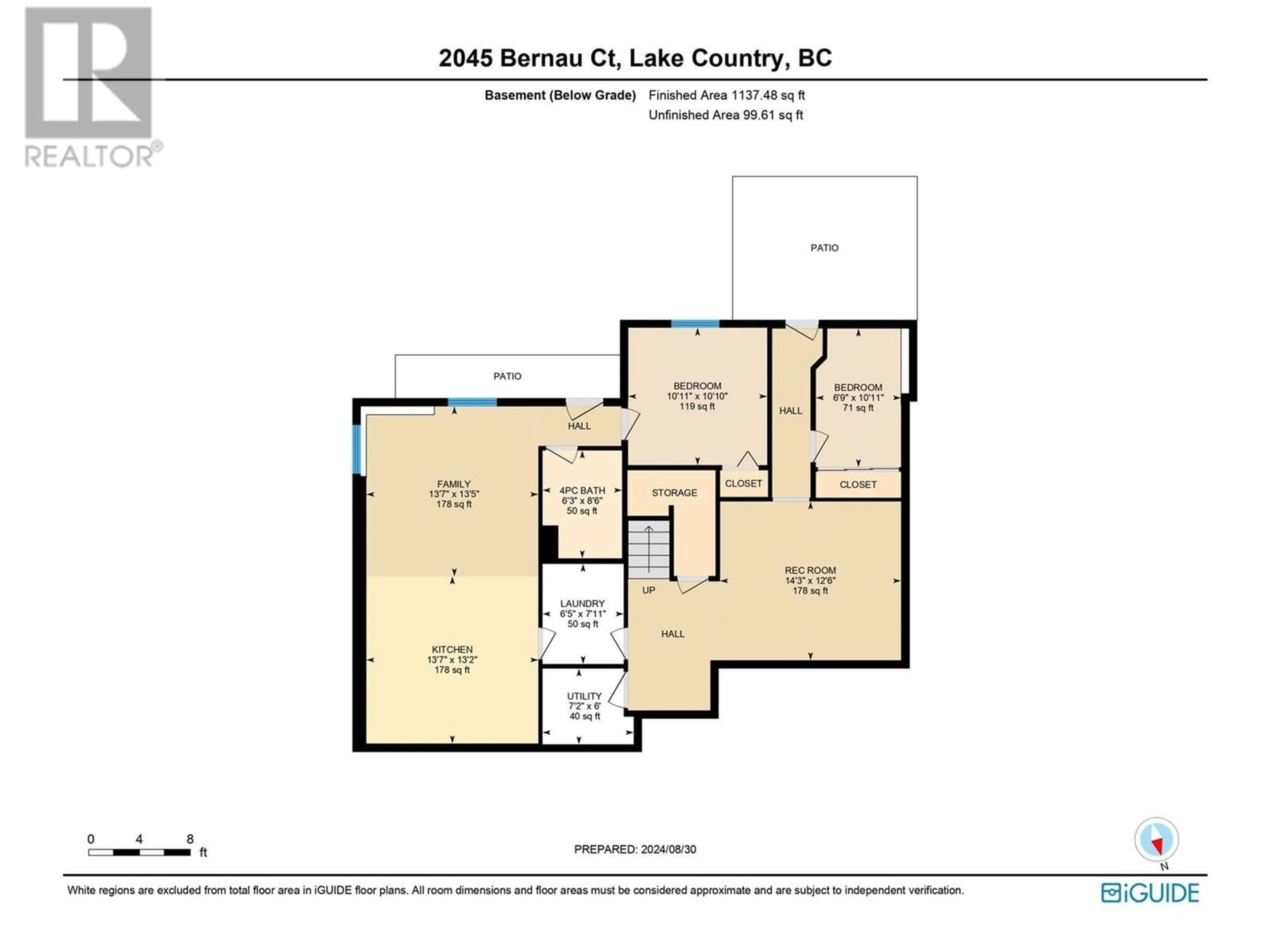 Floor plan for 2045 Bernau Court, Lake Country British Columbia V4V2M7