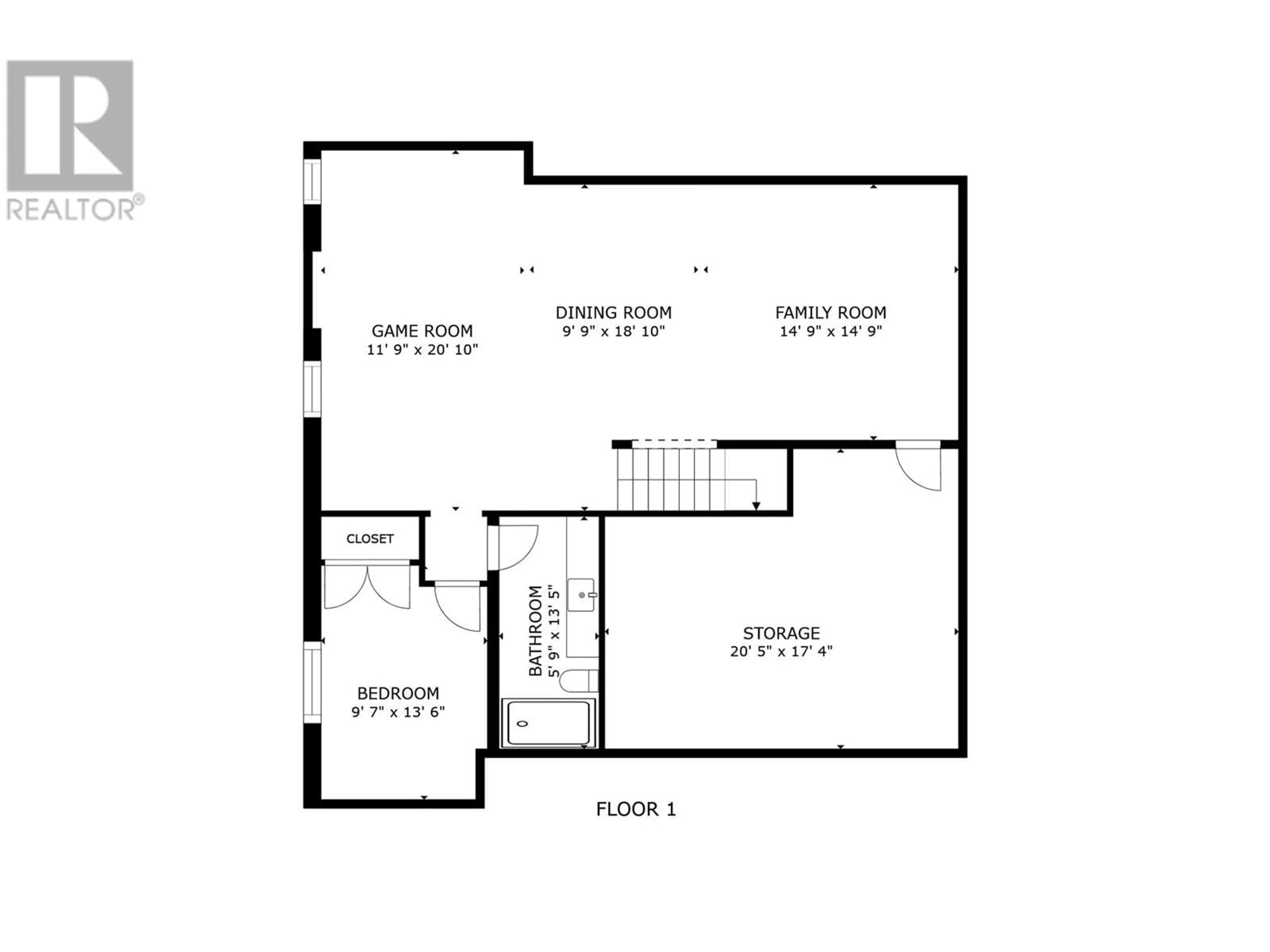 Floor plan for 1528 FAWN RUN Drive, Kelowna British Columbia V1W5L3