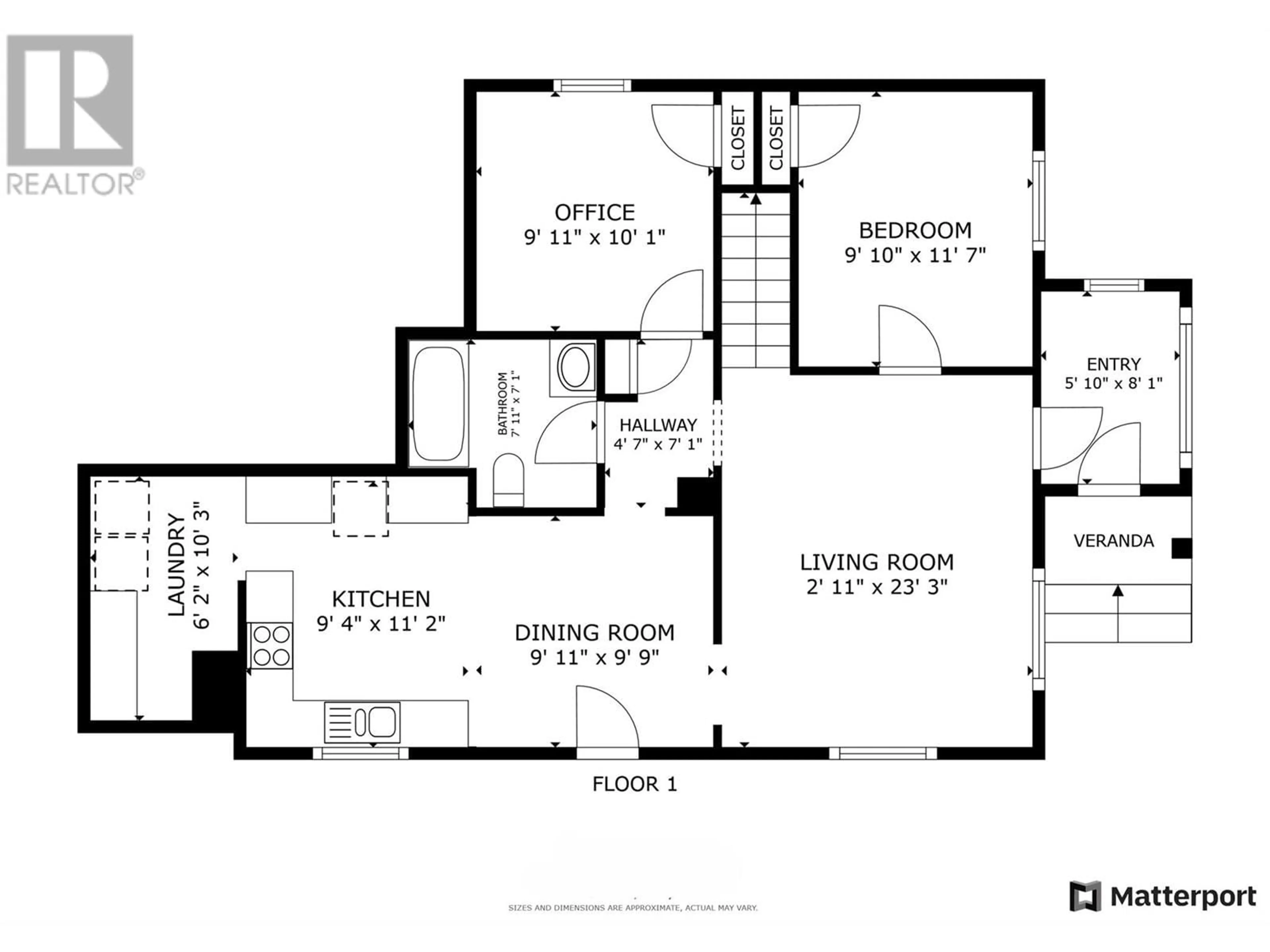 Floor plan for 980 Coronation Avenue, Kelowna British Columbia V1Y7A5