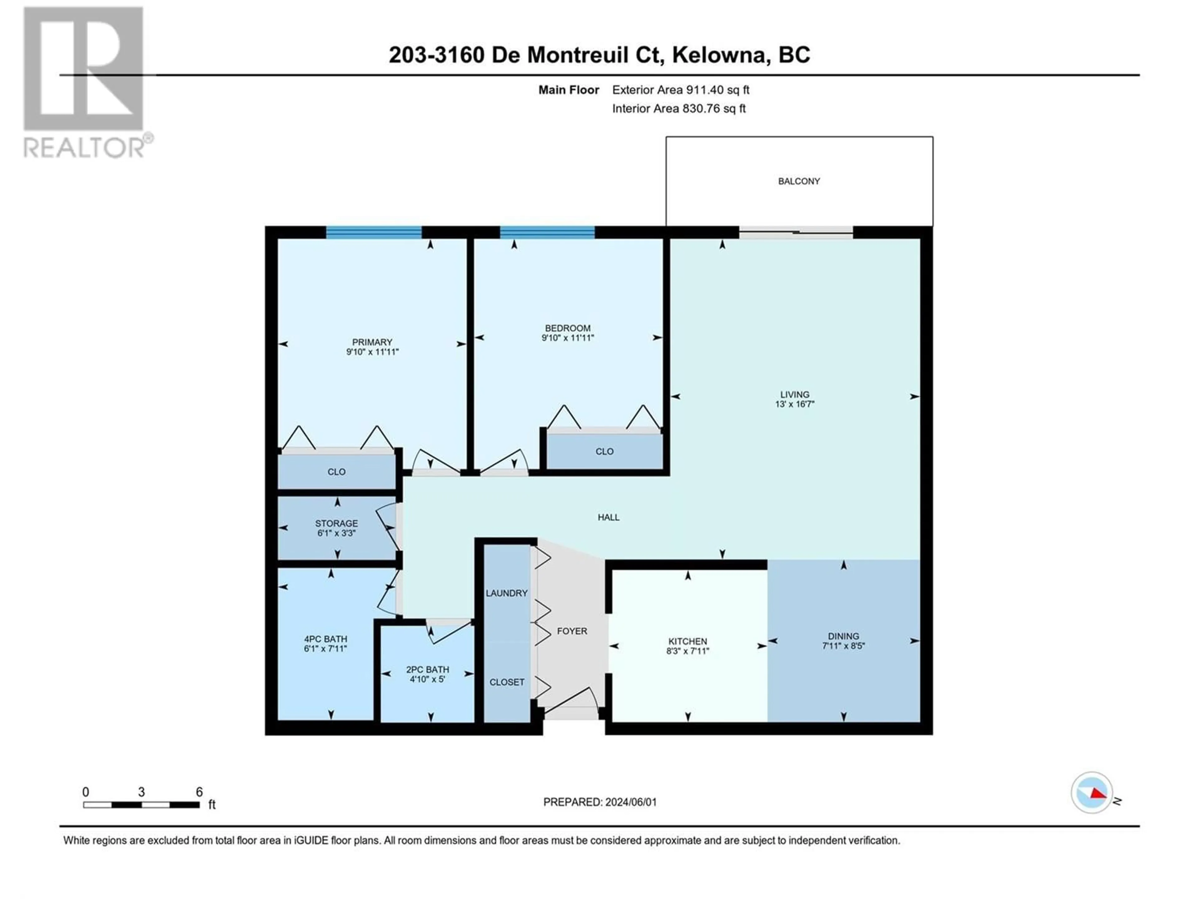 Floor plan for 3160 De Montreuil Court Unit# 203, Kelowna British Columbia V1W3W3