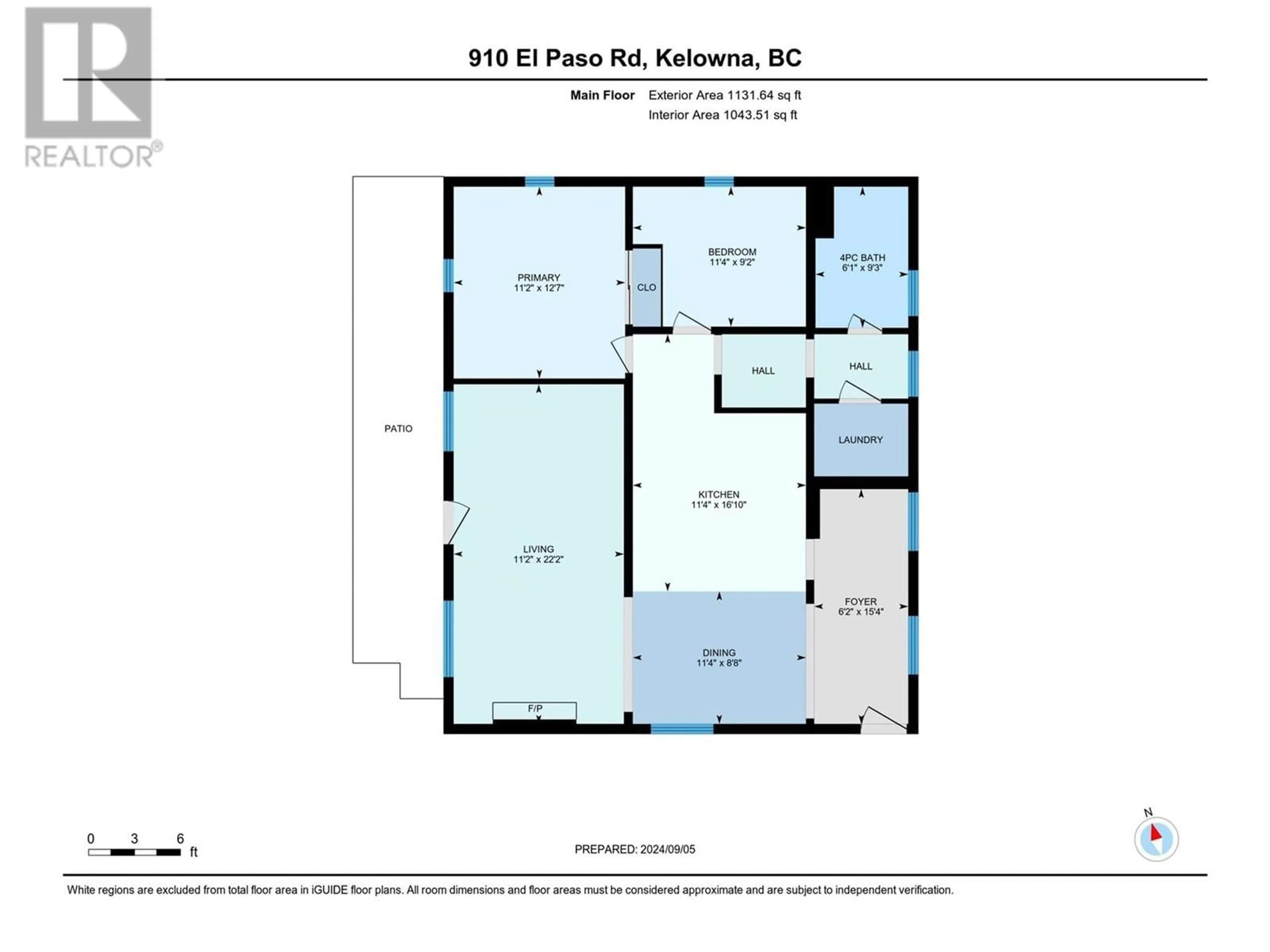 Floor plan for 910 El Paso Road, Kelowna British Columbia V1X2S2