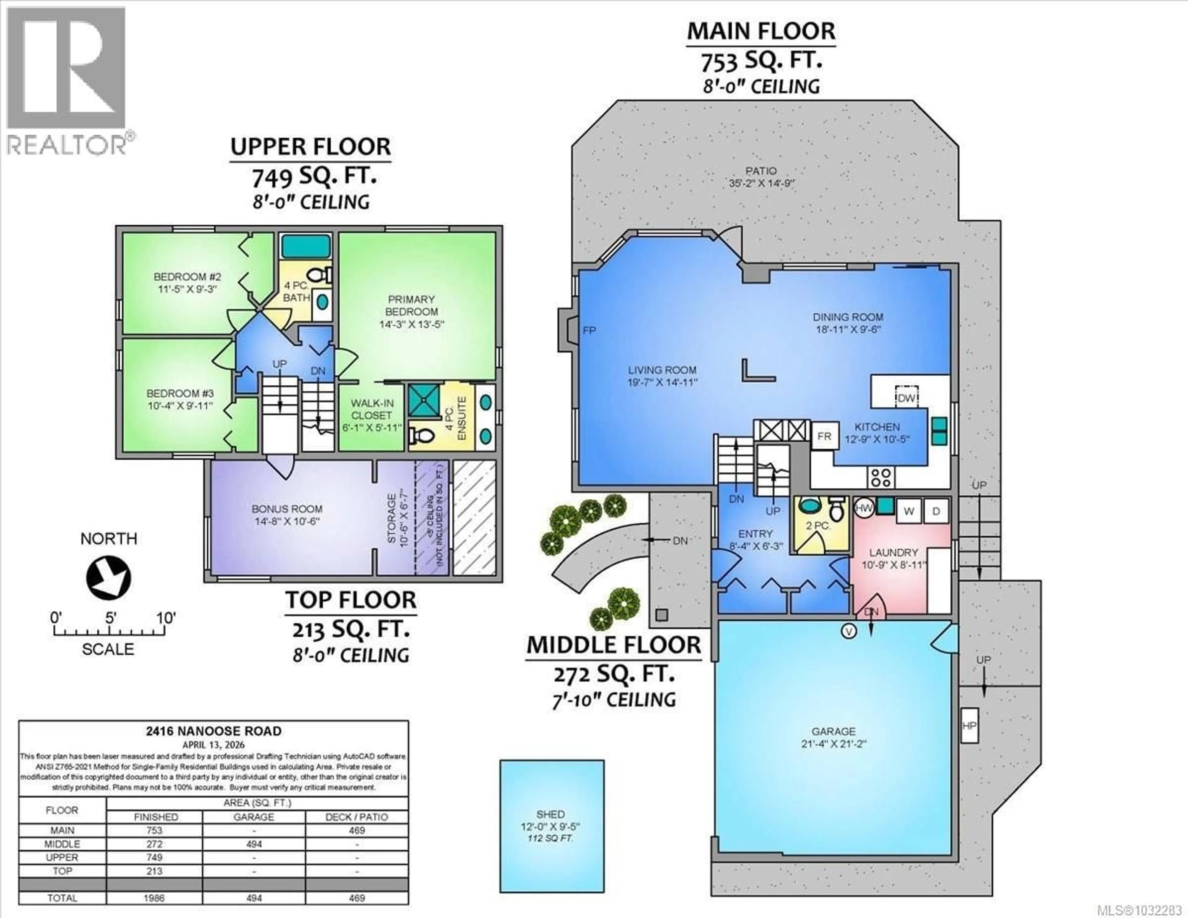 Floor plan for 2416 NANOOSE ROAD, Nanoose Bay British Columbia V9P9E6