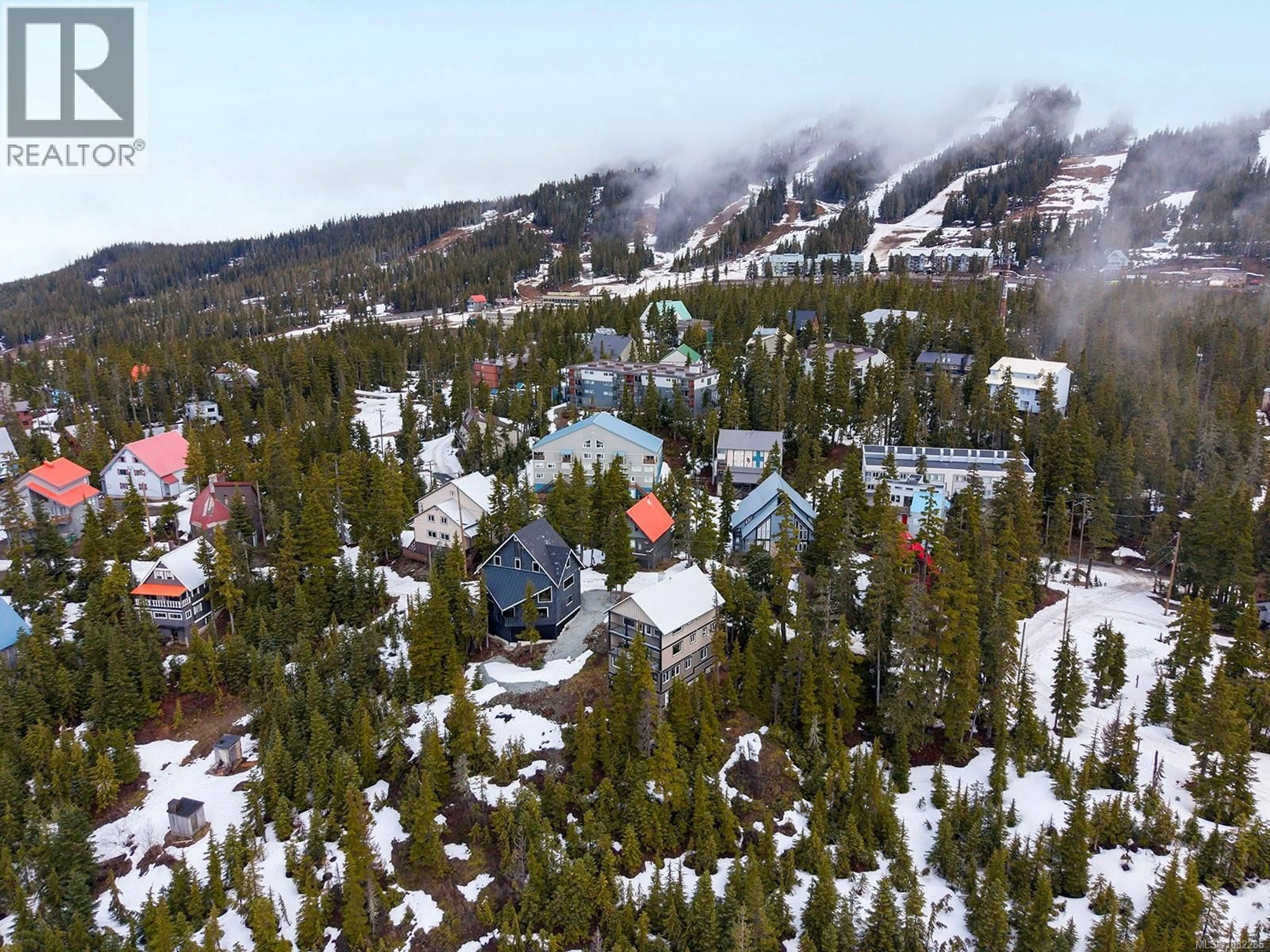 A pic from outside/outdoor area/front of a property/back of a property/a pic from drone, mountain view for 785 JUTLAND TERRACE, Courtenay British Columbia V9J1C7