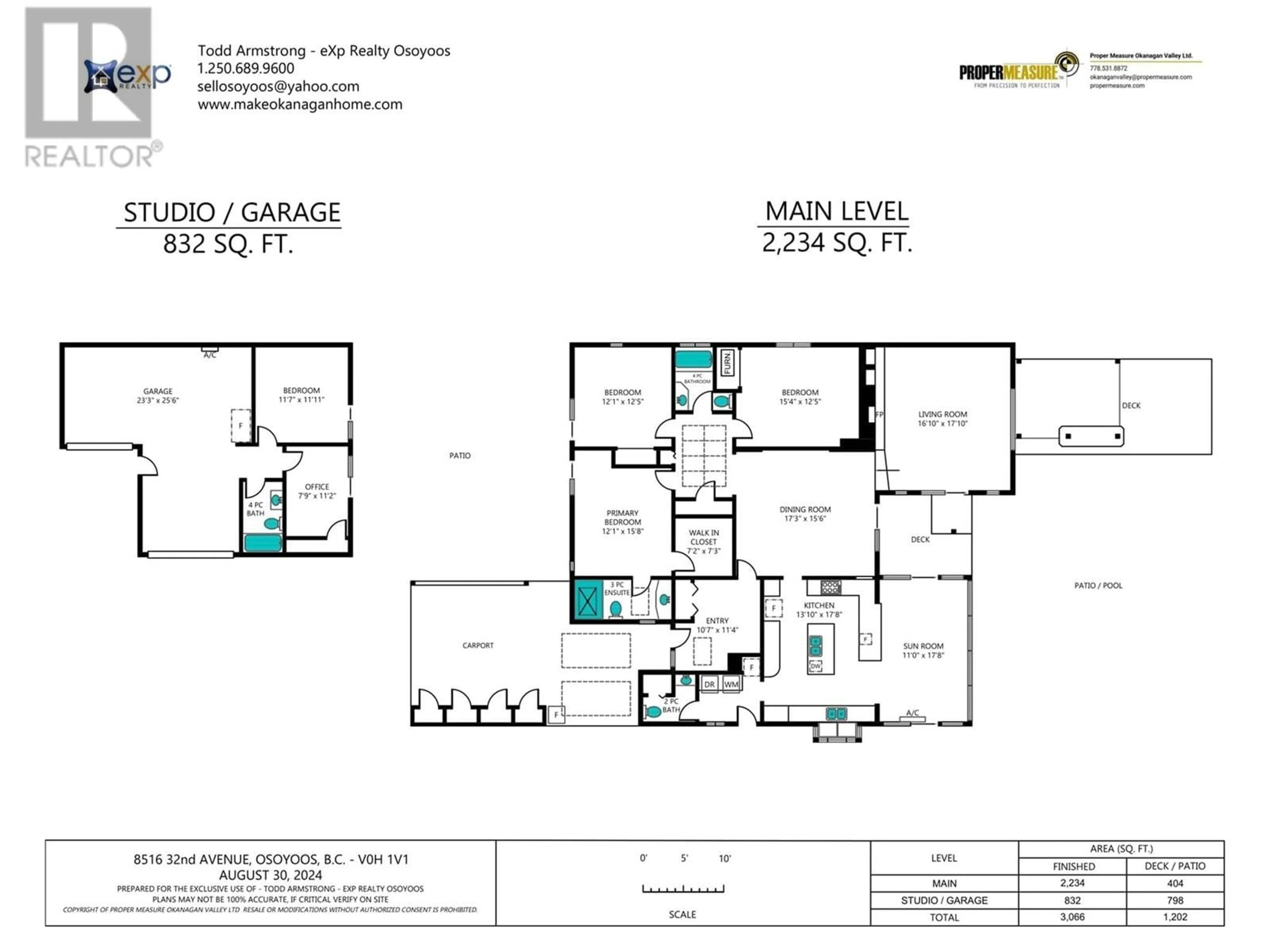 Floor plan for 8516 32nd Avenue, Osoyoos British Columbia V0H1V1