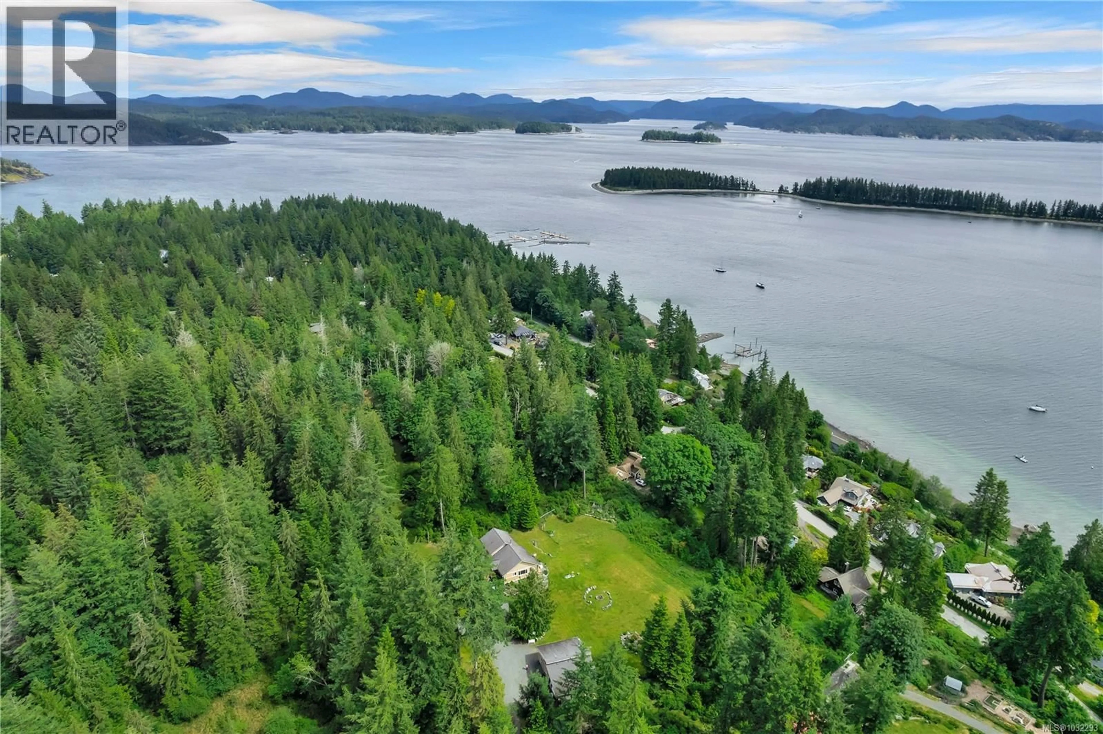A pic from outside/outdoor area/front of a property/back of a property/a pic from drone, water/lake/river/ocean view for 620 VALPY ROAD, Quadra Island British Columbia V0P1H0