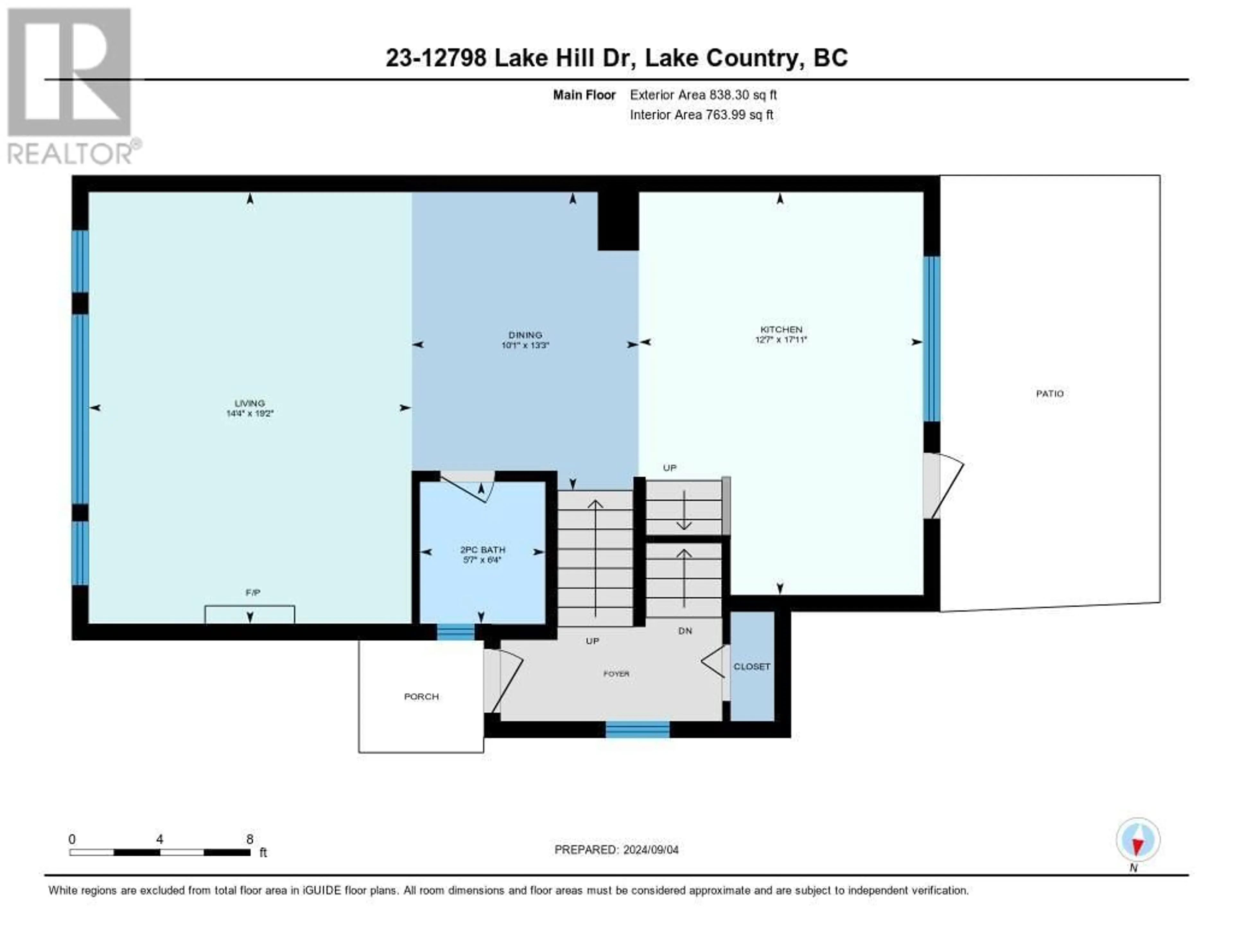 Floor plan for 12798 Lake Hill Drive Unit# 23, Lake Country British Columbia V4V2W5