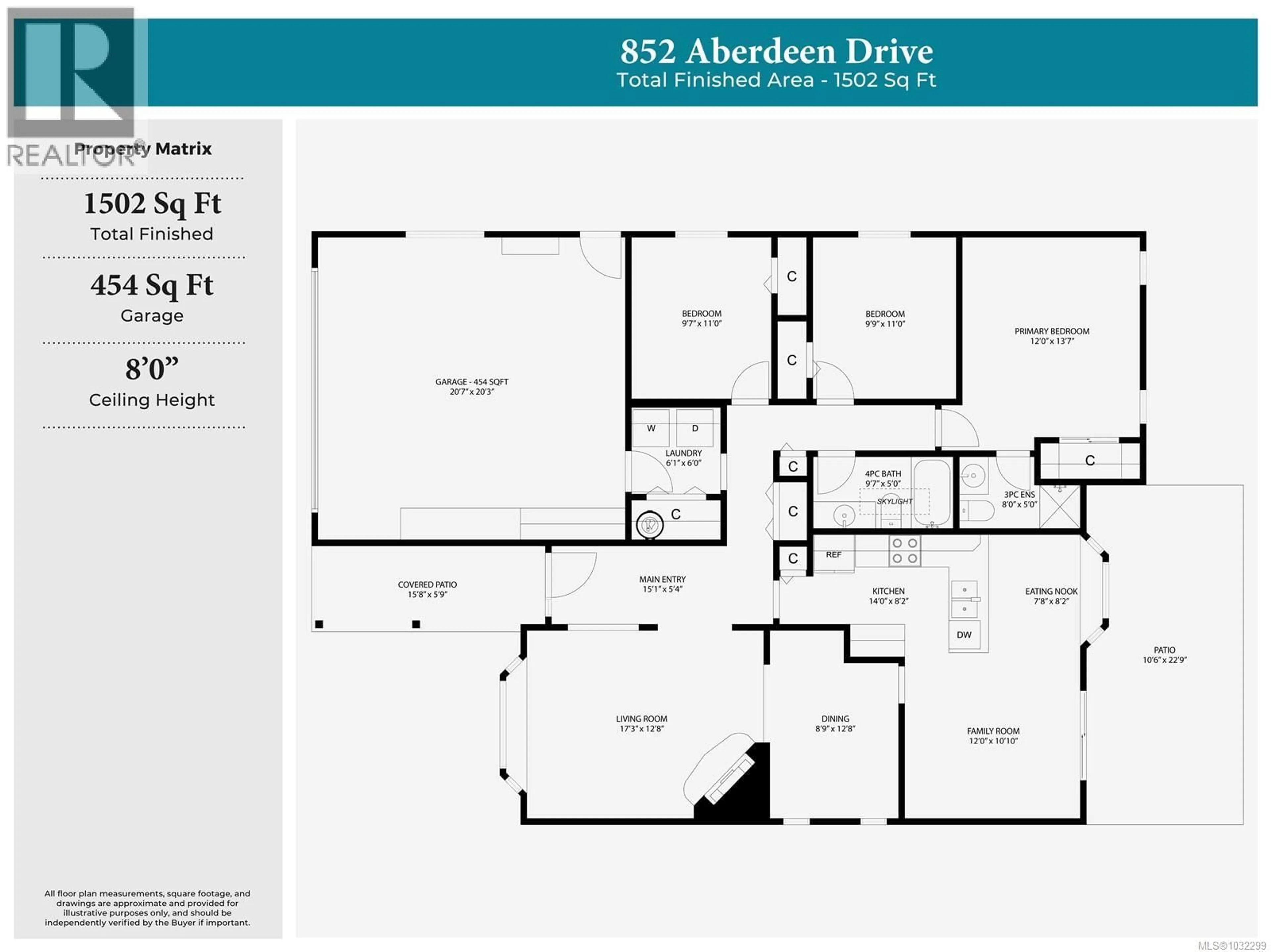 Floor plan for 852 ABERDEEN DRIVE, Parksville British Columbia V9P2L9