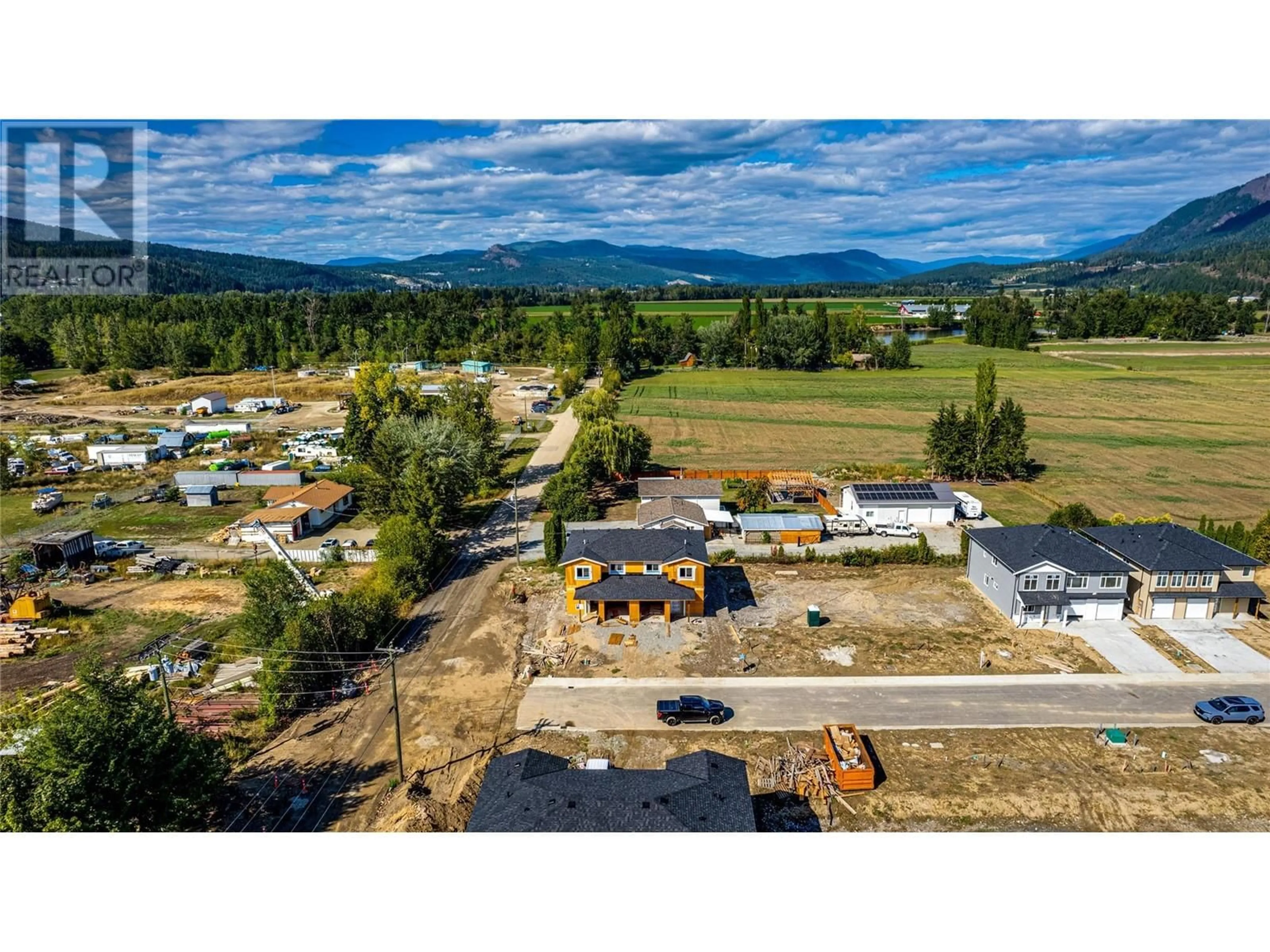 Frontside or backside of a home, the fenced backyard for 2241 Heitman Street Lot# 1, Enderby British Columbia V0E1V2