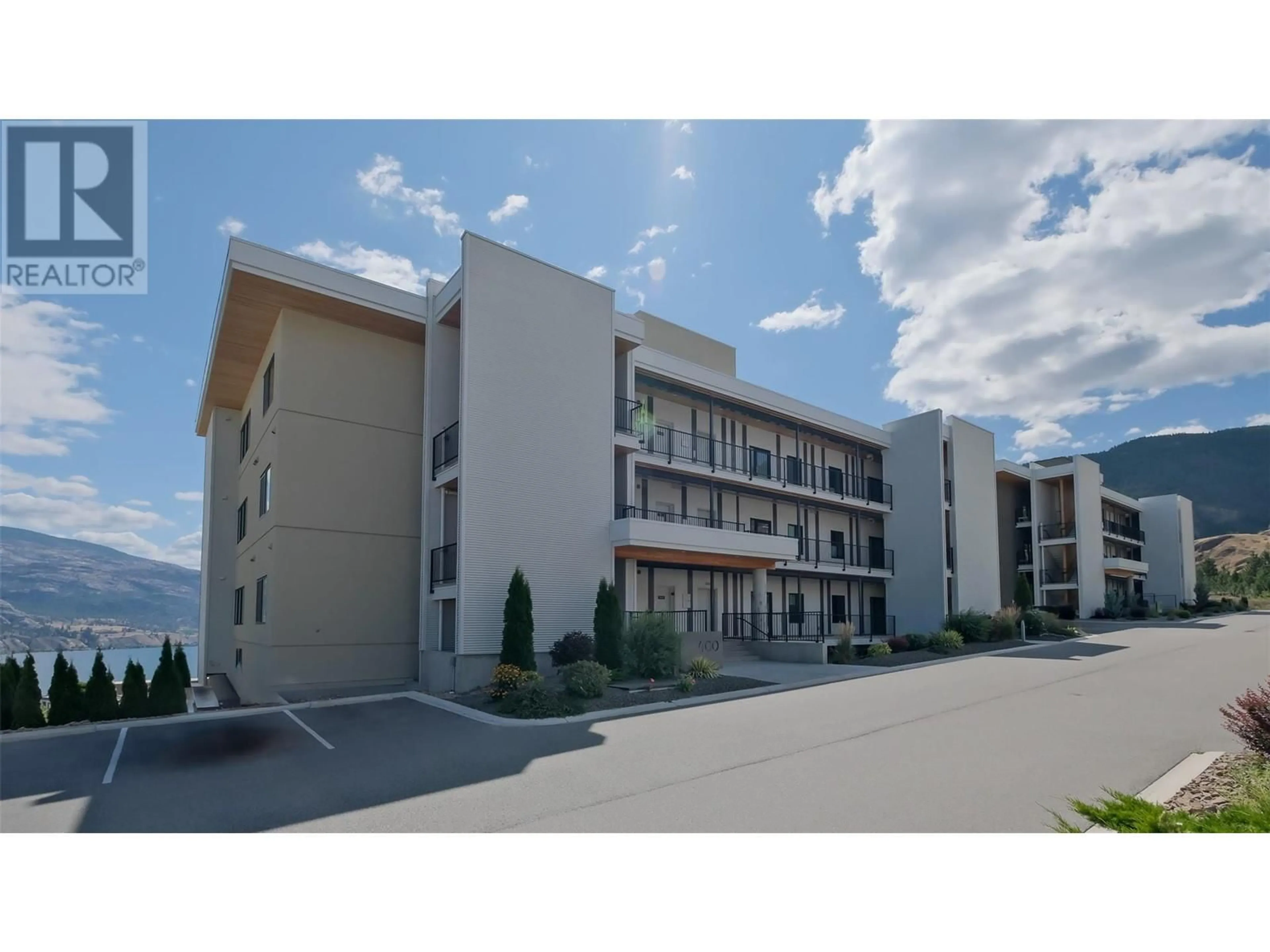 A pic from exterior of the house or condo, the front or back of building for 400 VISTA Park Unit# 412, Penticton British Columbia V2A0B2