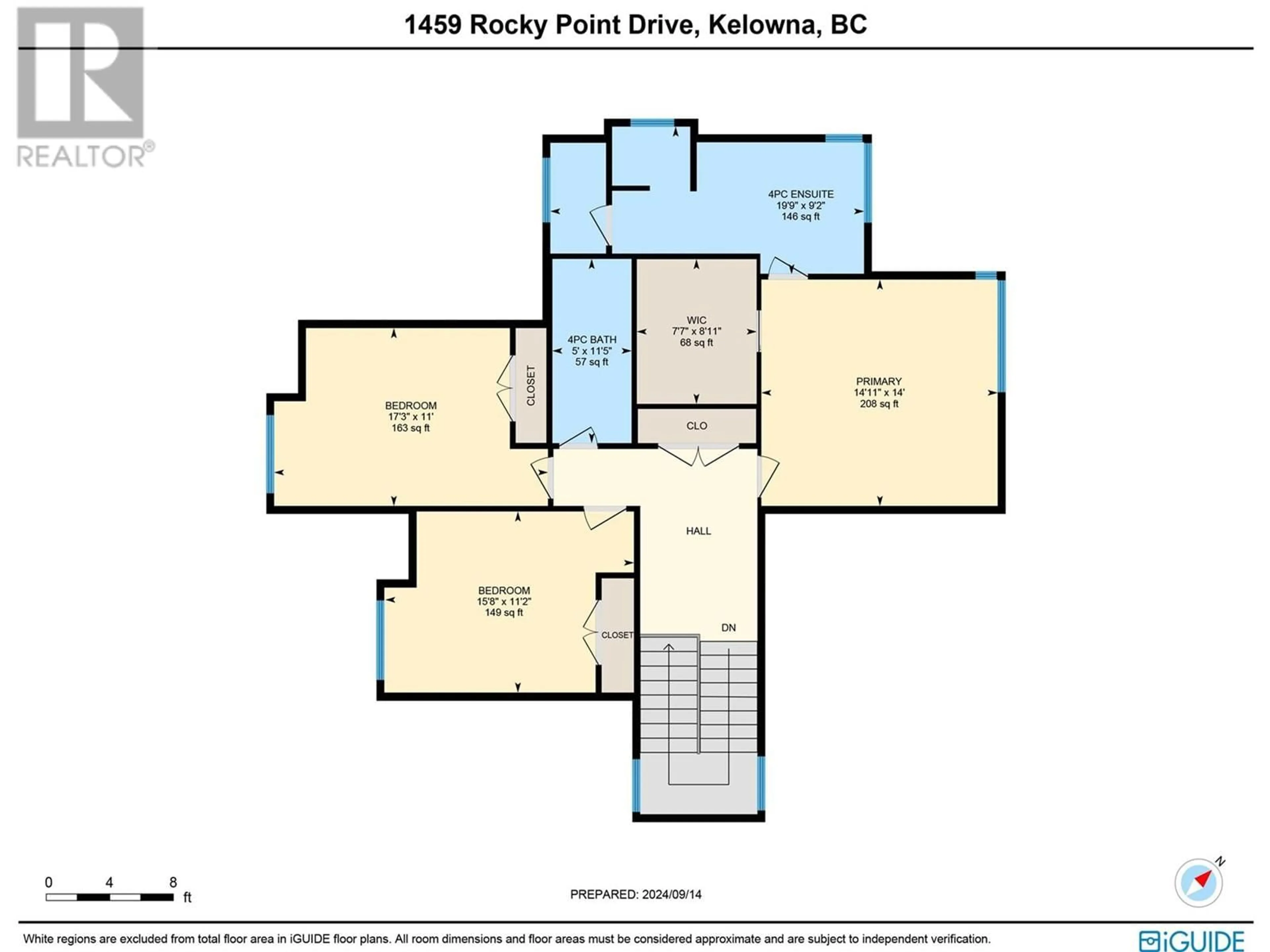 Floor plan for 1459 Rocky Point Drive, Kelowna British Columbia V1V3E3