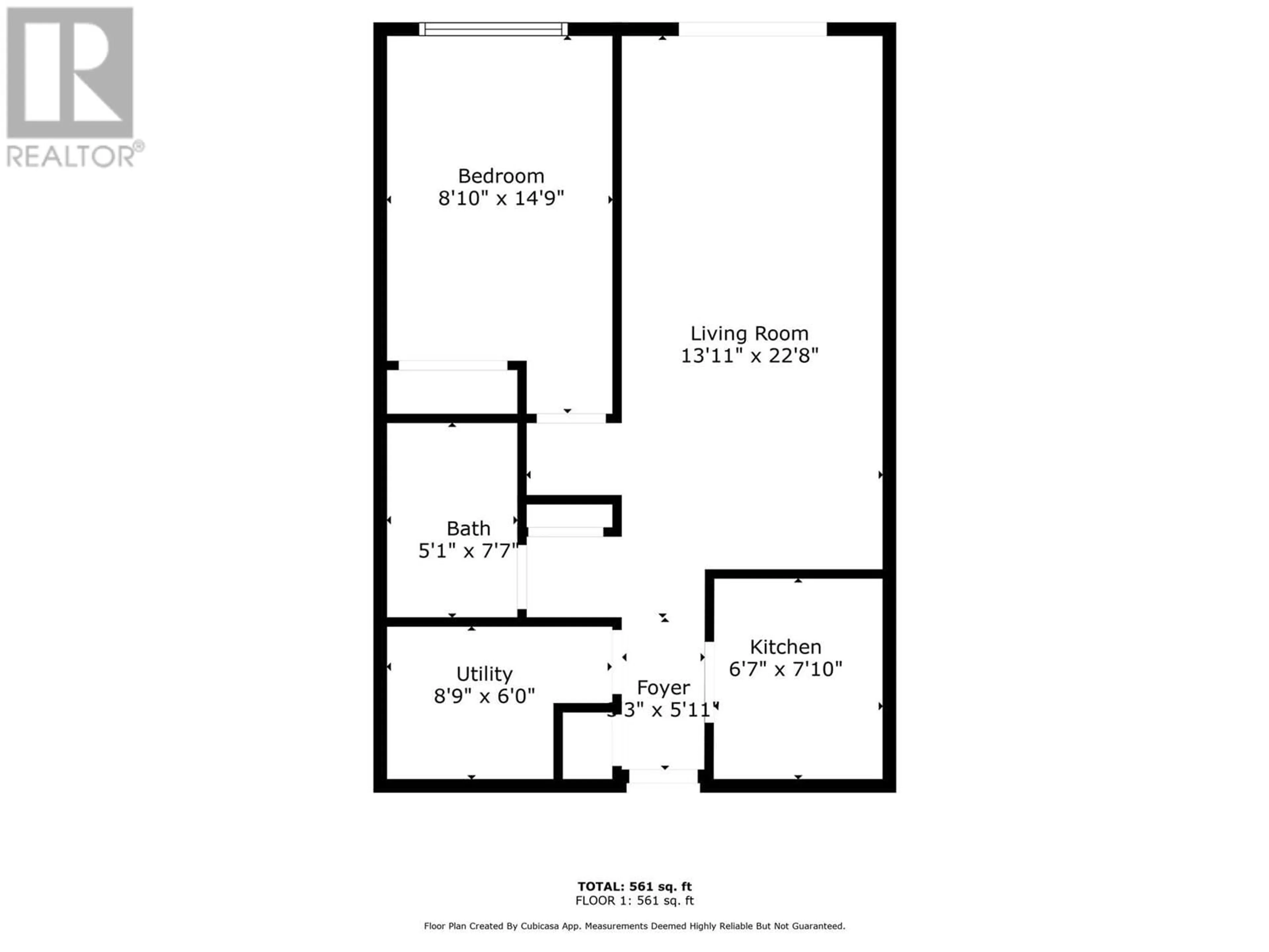 Floor plan for 3304 35th Avenue Unit# 205, Vernon British Columbia V1T8M6