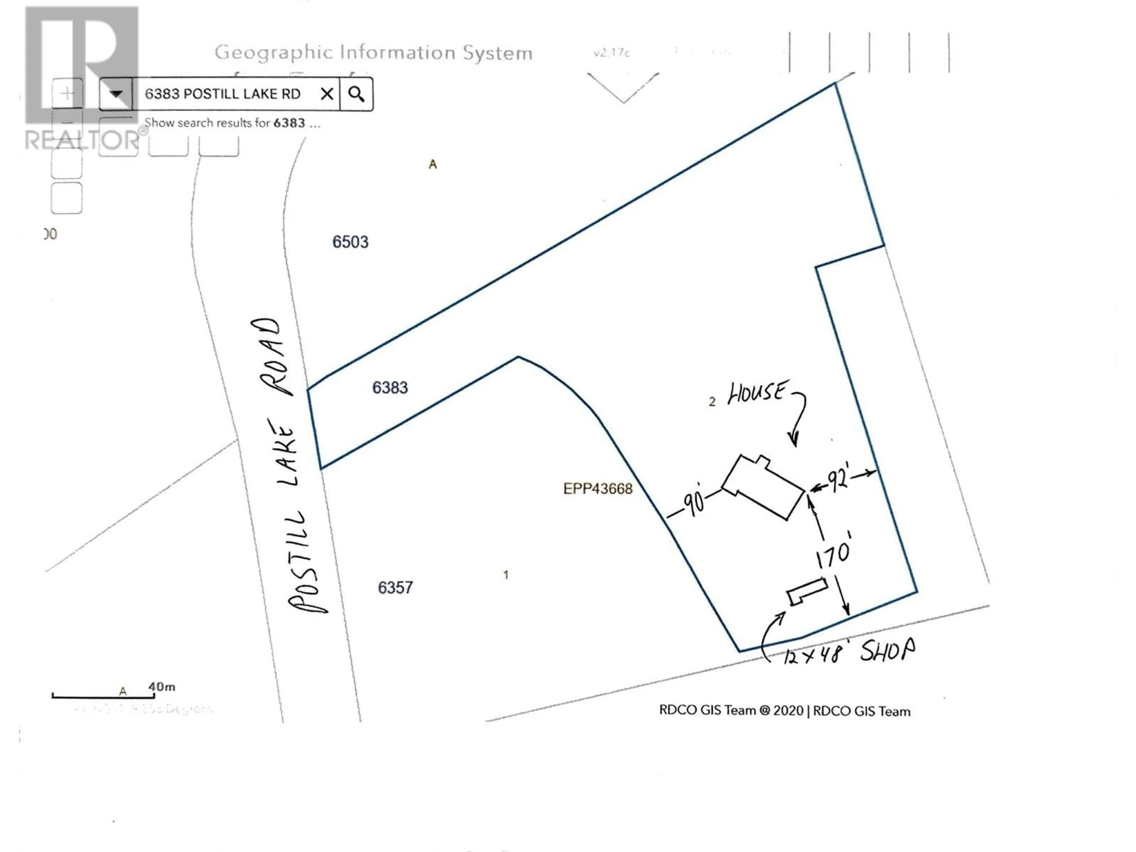 Floor plan for 6383 Postill Lake Road Lot# Lot 2, Kelowna British Columbia V1P1A2