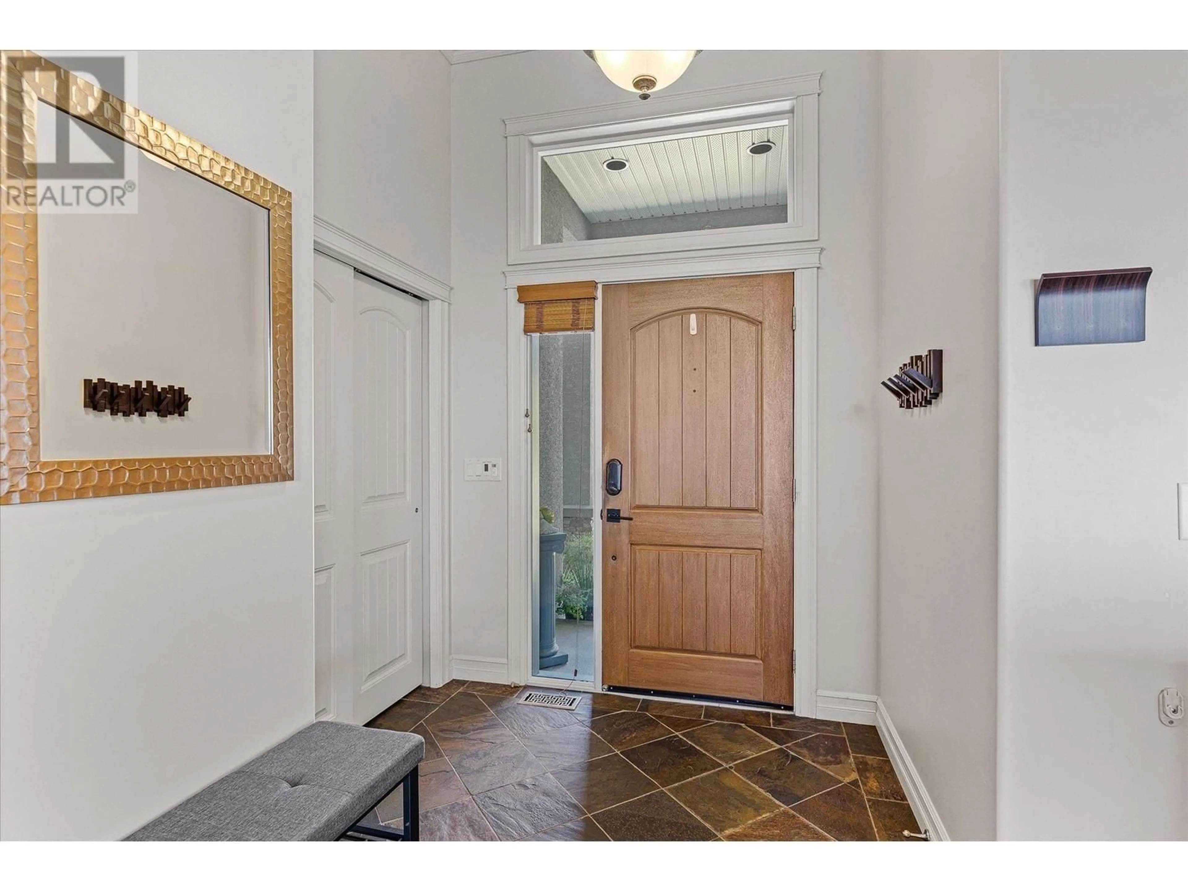 Indoor entryway, wood floors for 1998 Cornerstone Drive, West Kelowna British Columbia V4T2Y3