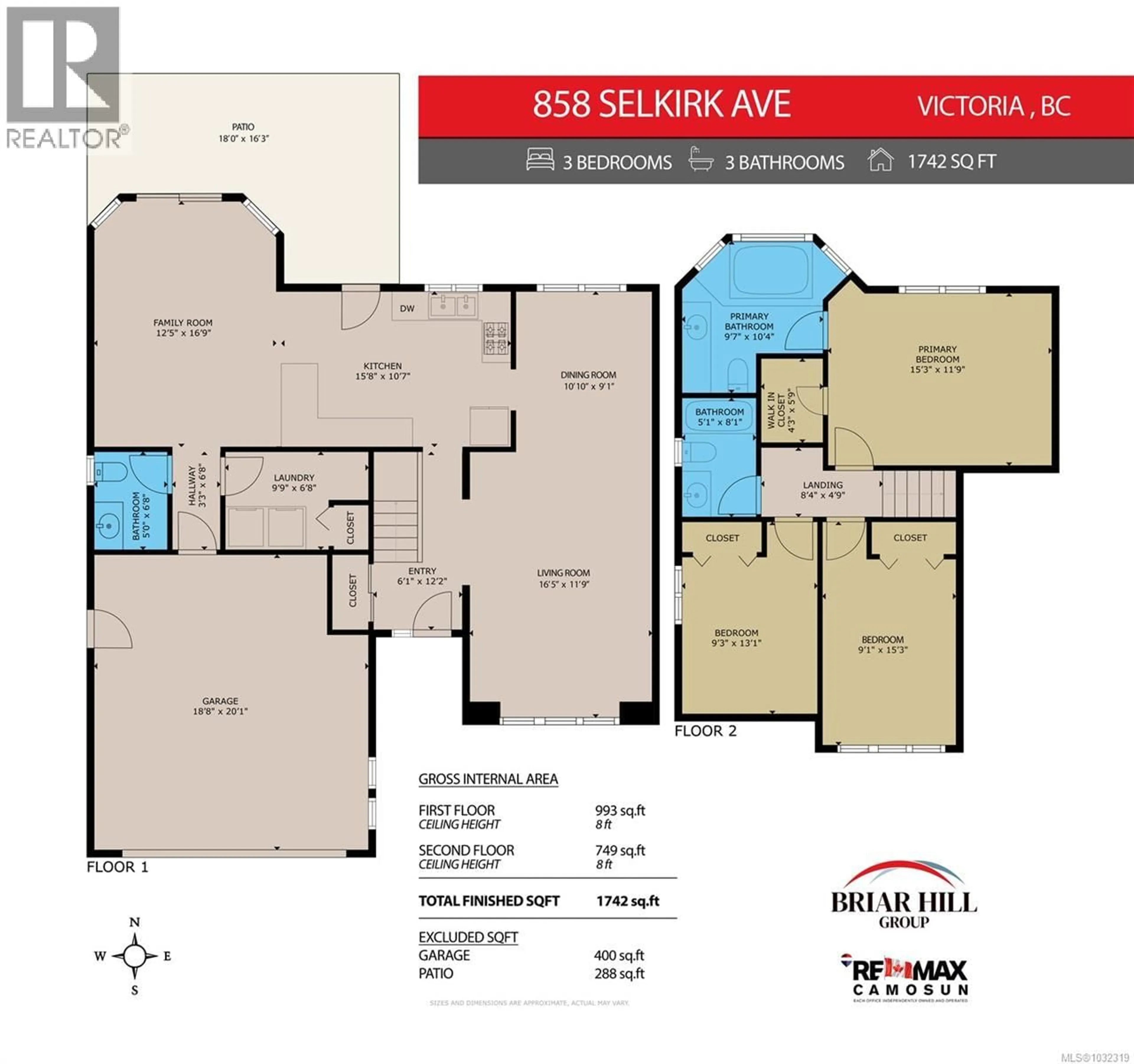 Floor plan for 858 SELKIRK AVENUE, Esquimalt British Columbia V9A2T8